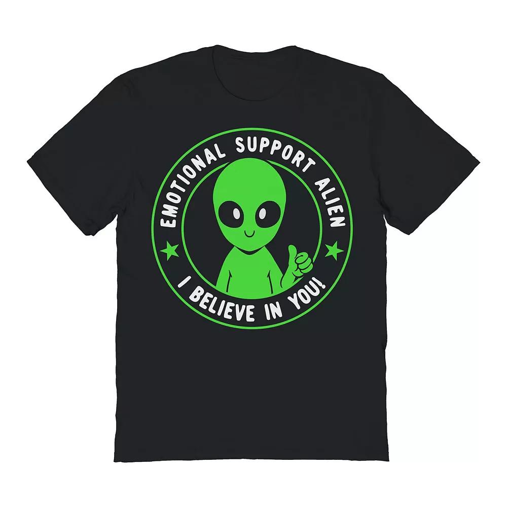 Mens COLAB89 by Threadless Emotional Support Alien Graphic Tee Product Image
