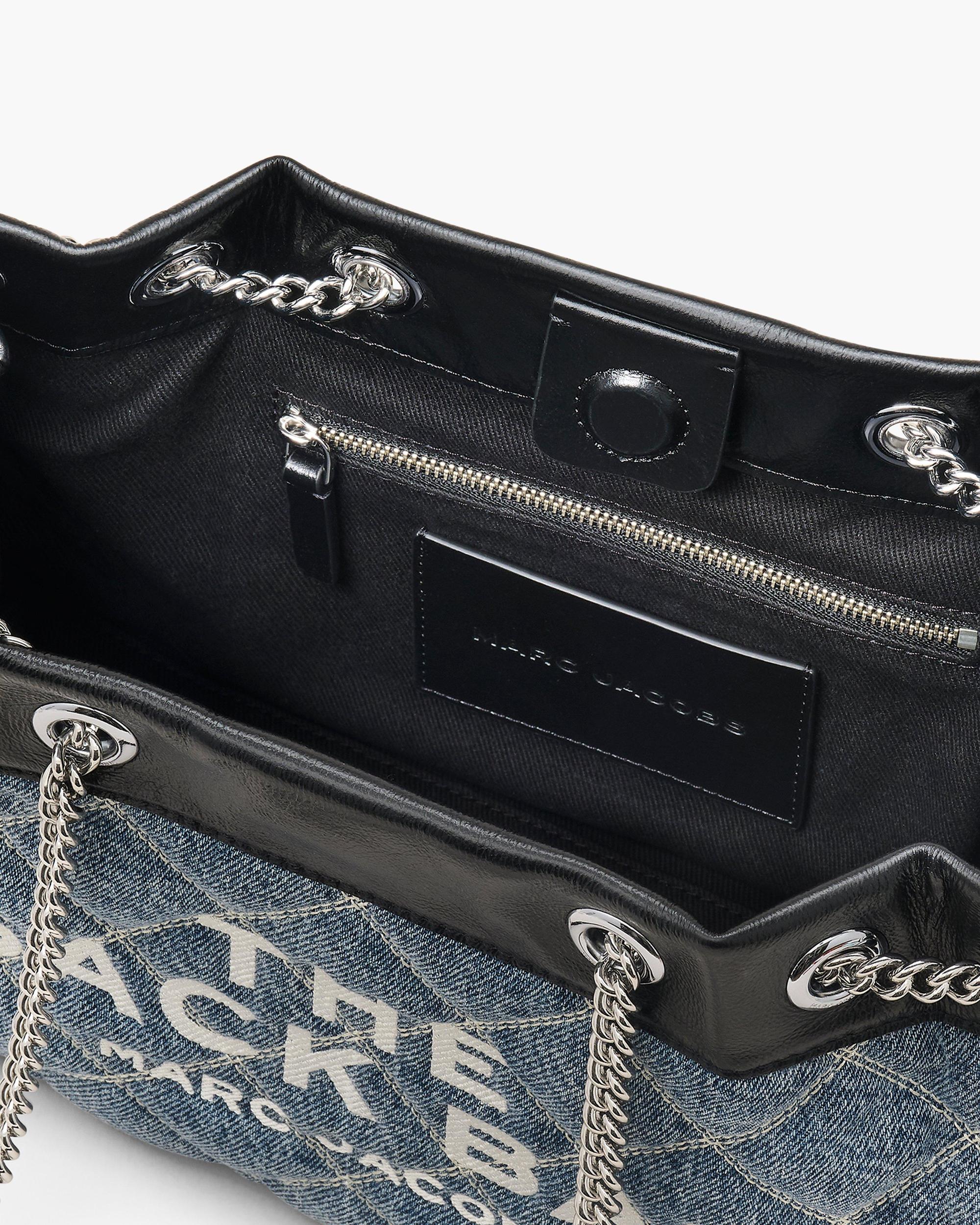 The Quilted Denim Chain Sack Bag Product Image