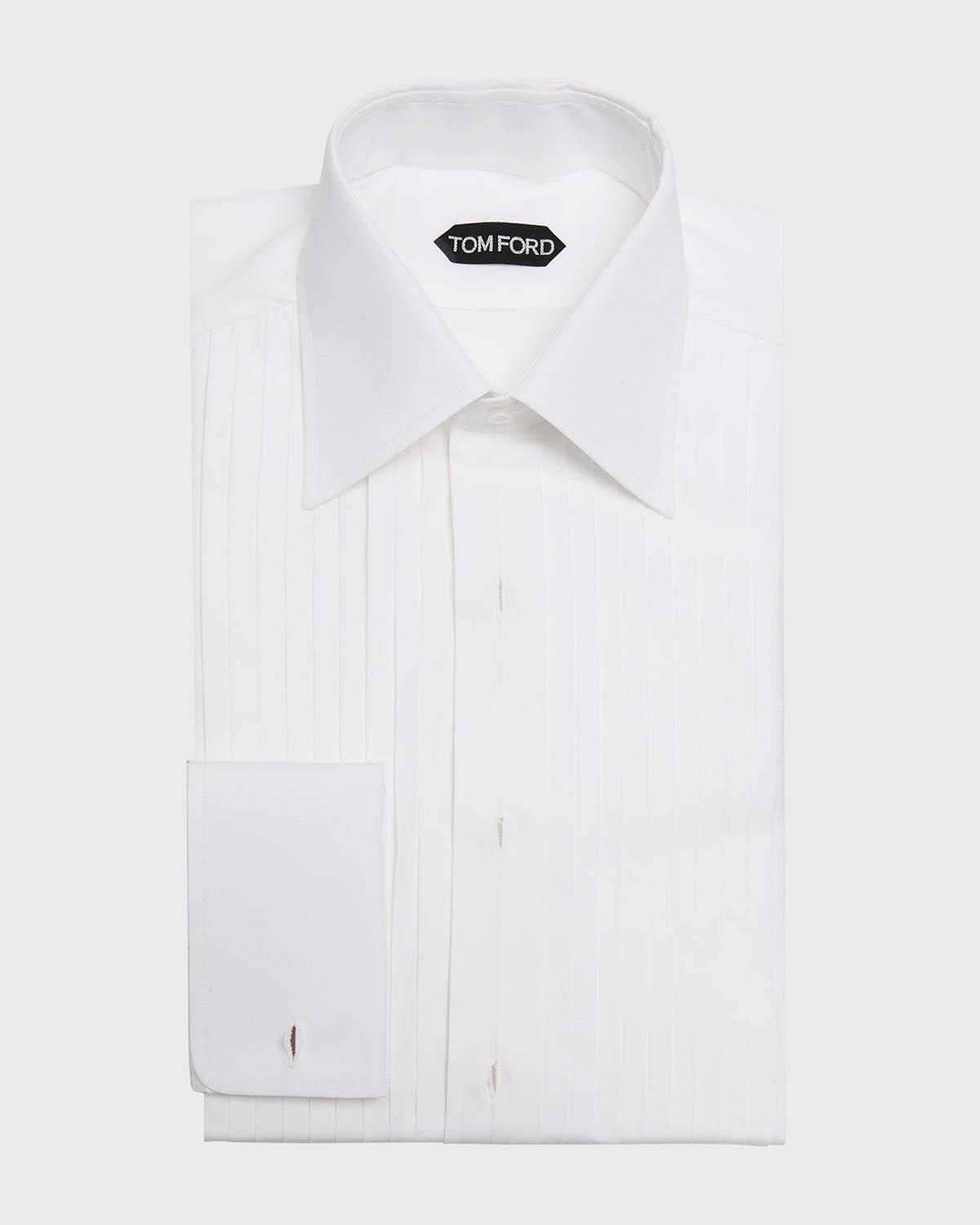 Mens Cotton Plisse Dress Shirt Product Image