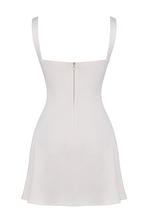 Kara  vintage cream mini dress Product Image