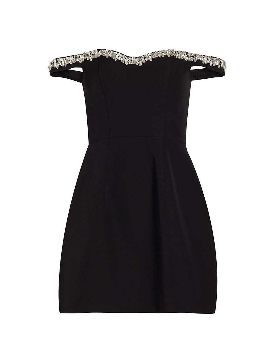 Womens Blaire Embellished Off-The-Shoulder Minidress Product Image