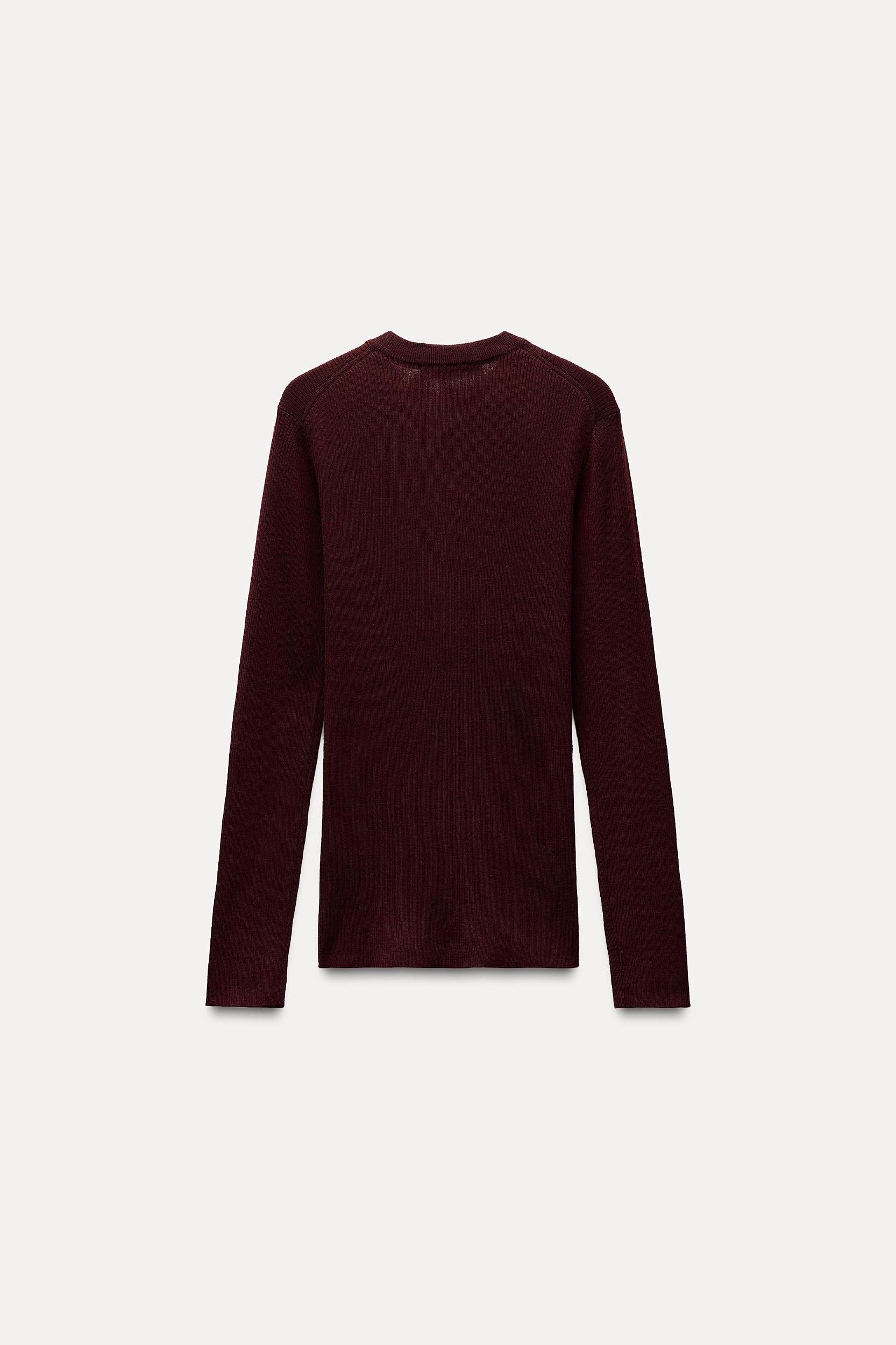 FINE KNIT WOOL SKIRT Product Image