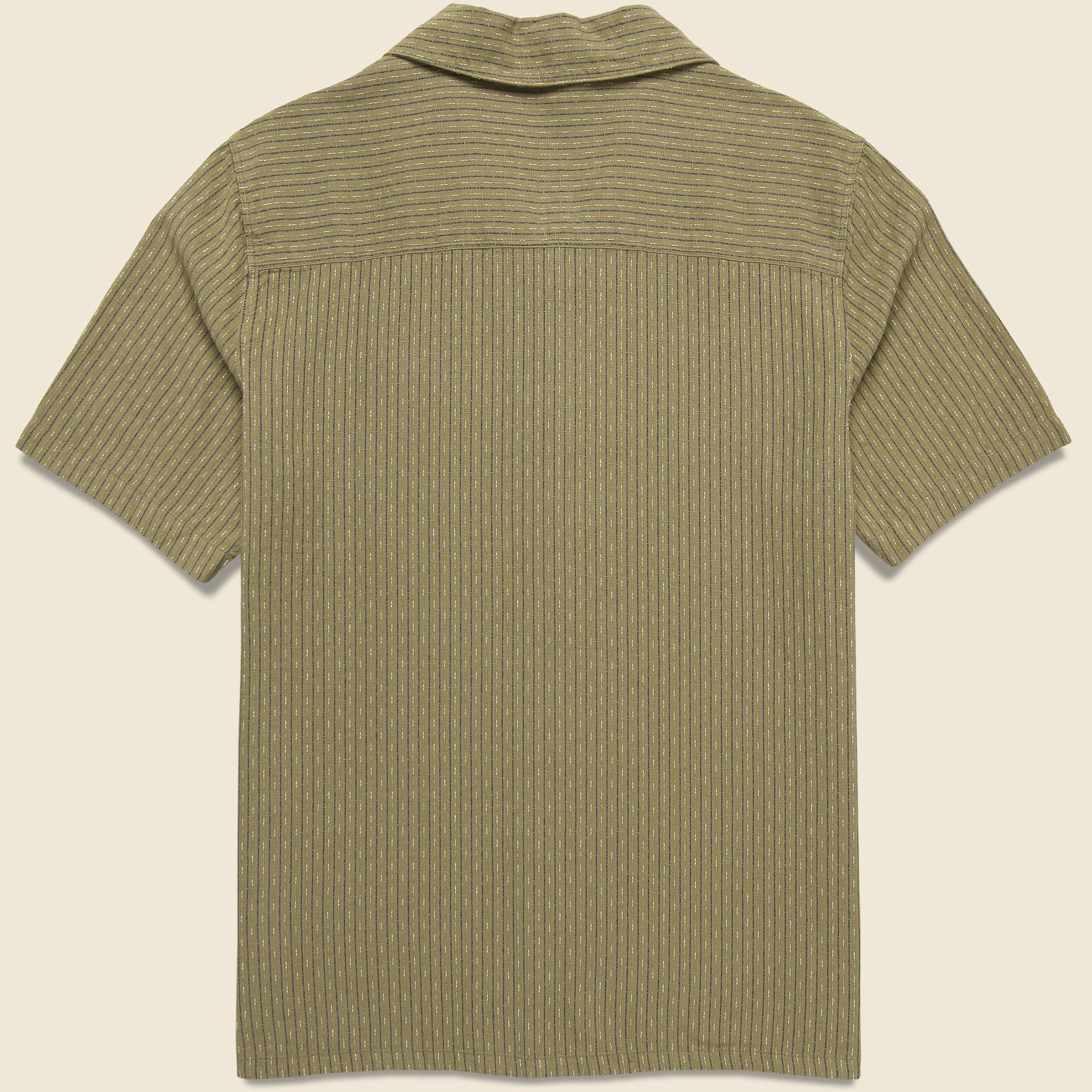 Slub Stripe Didcot Shirt - Khaki Product Image