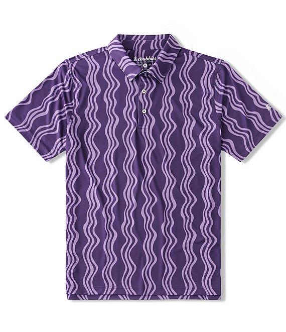 Chubbies Wavy Daze Printed Performance Polo Shirt Product Image