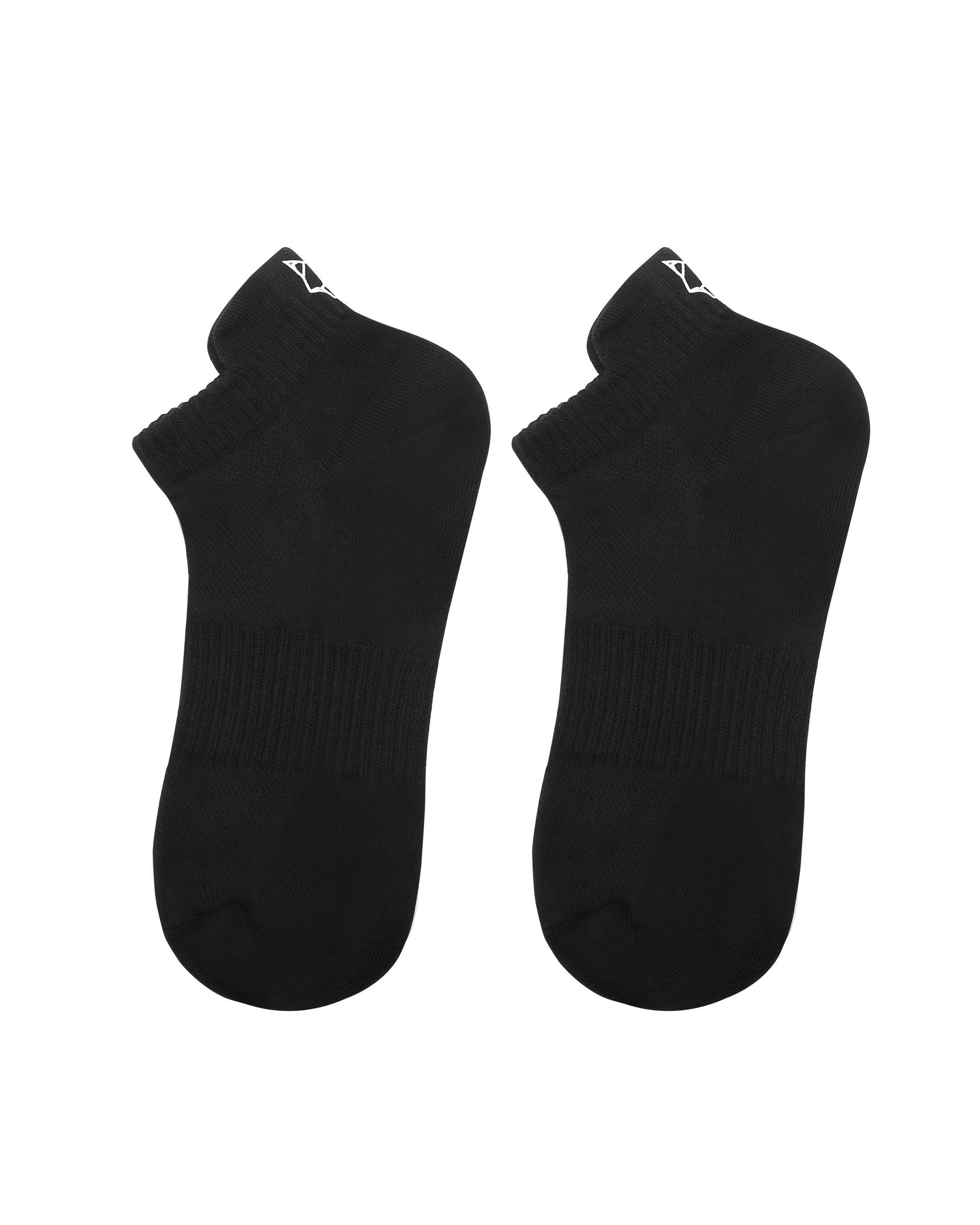 3 Pack Womens Egyptian Cotton Ankle Socks Black Product Image
