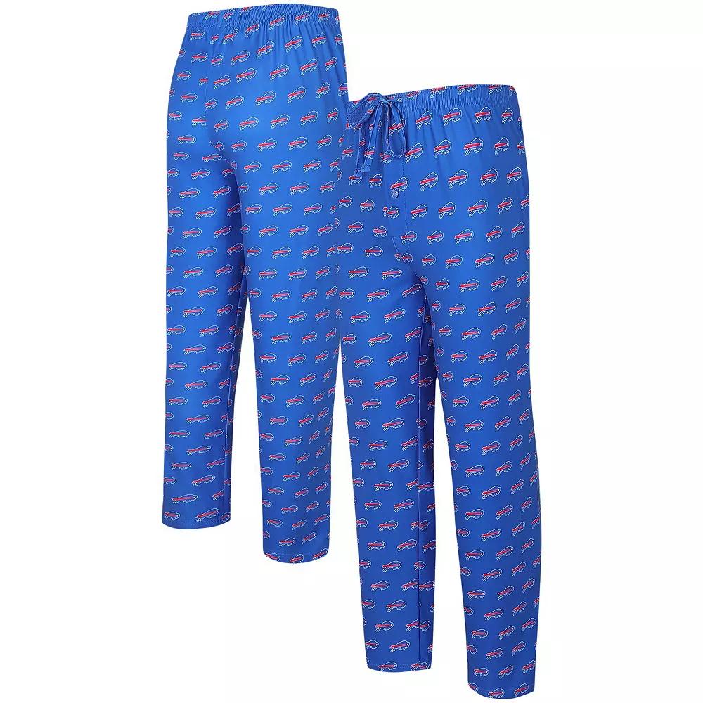 Men's Concepts Sport Royal Buffalo Bills Gauge Allover Print Knit Sleep Pants, Size: 2XL, Blue Product Image