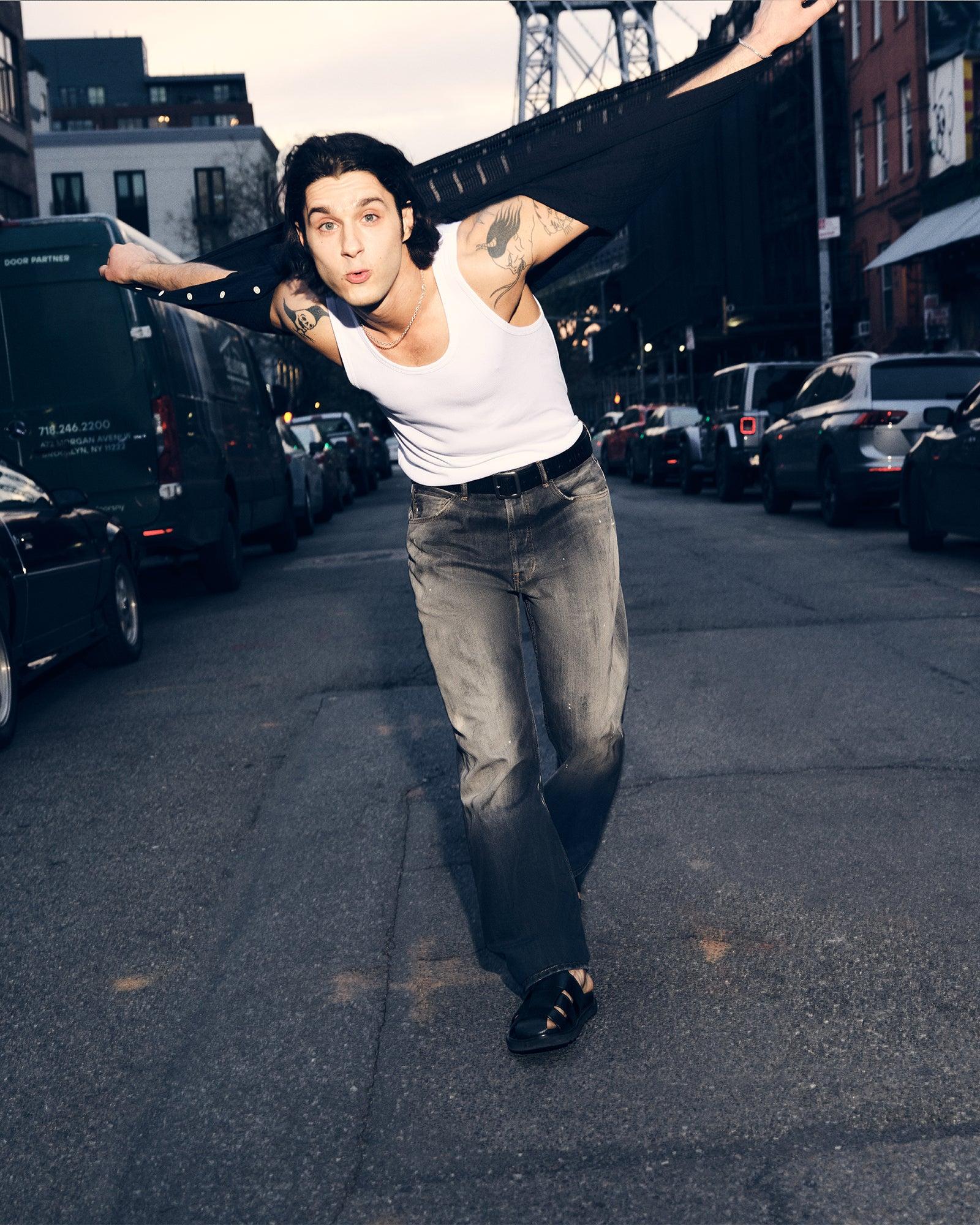 BLAZET BLACK LEATHER Male Product Image