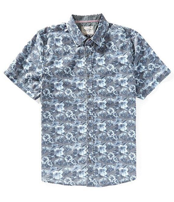 Flag and Anthem Harrington Short Sleeve Floral Printed Woven Shirt Product Image