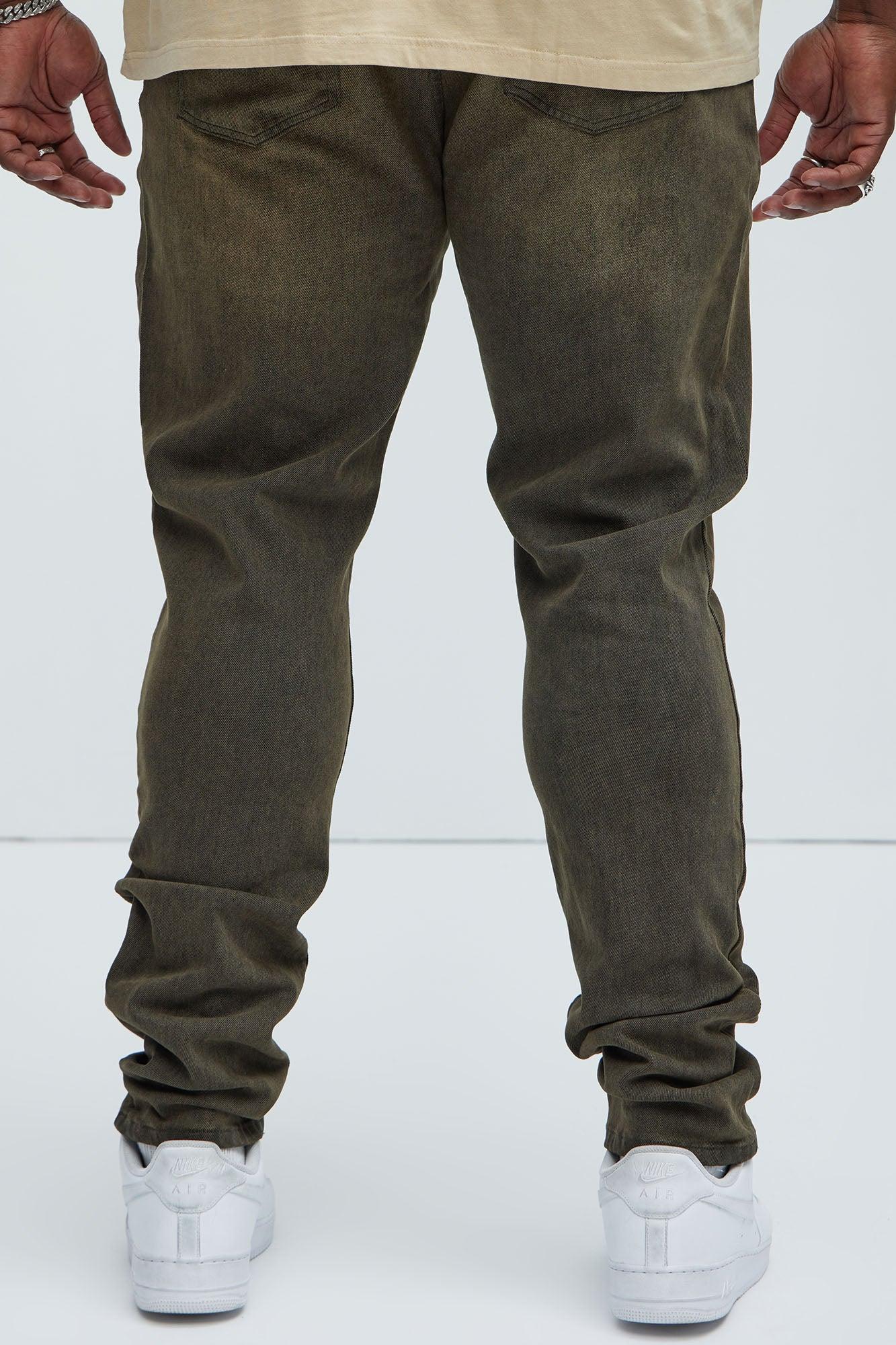Cornell Stacked Skinny Jeans - Green Product Image