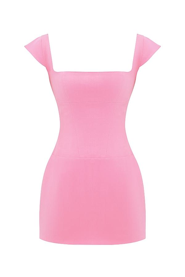 Leonida  french pink corset mini dress Product Image