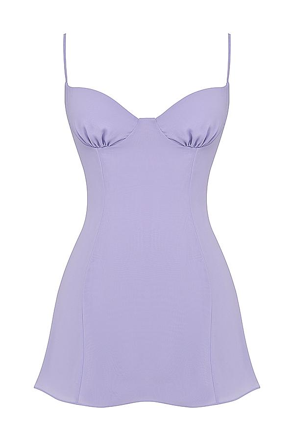 Christiana   lavender mini dress Product Image