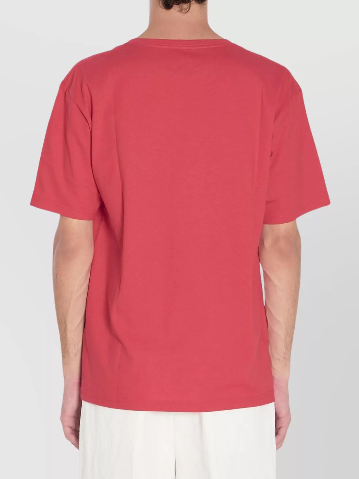 VALENTINO Graphic Print House Cat Crew Neck T-shirt In Red Product Image