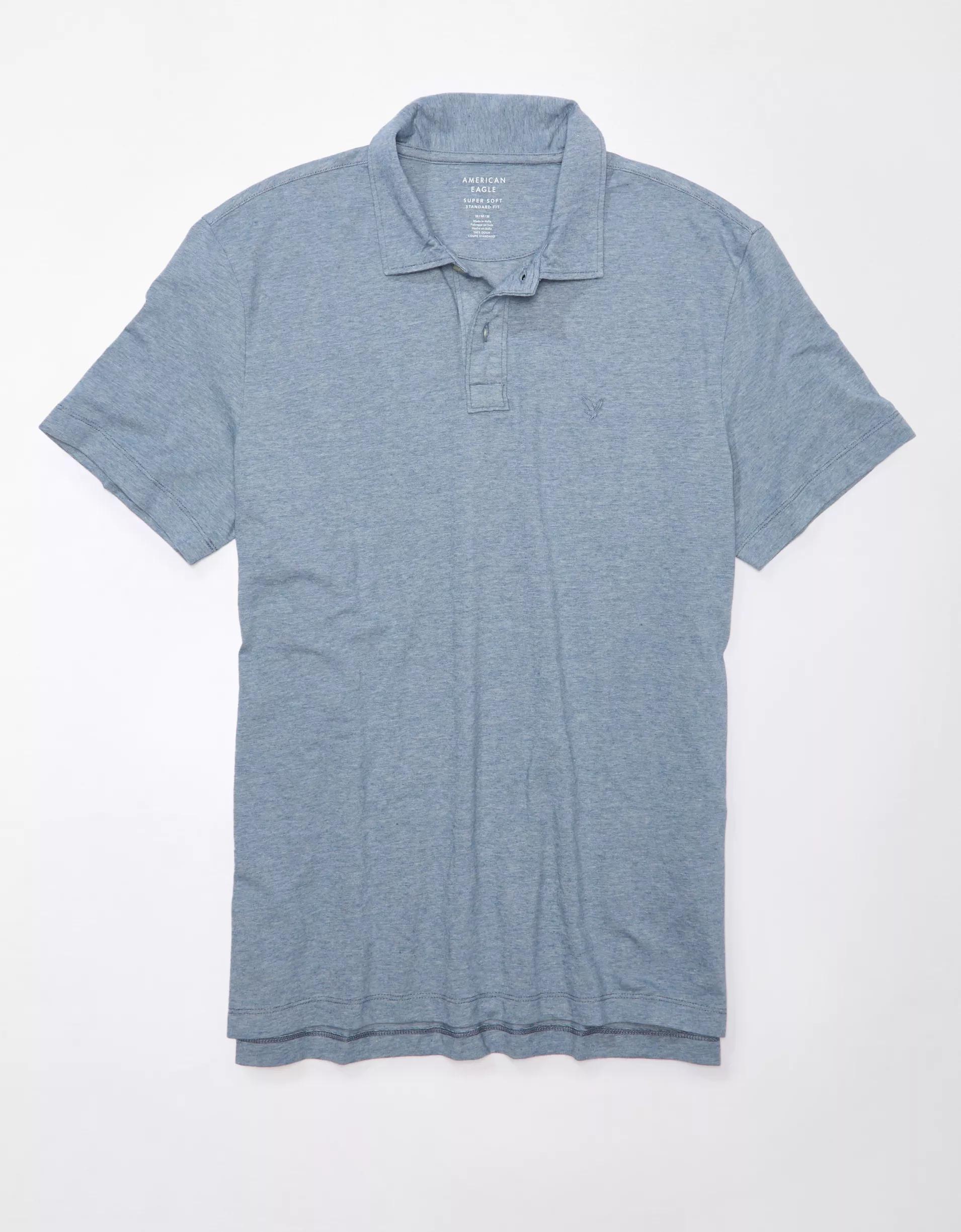 AE Lived-In Jersey Polo Shirt Product Image