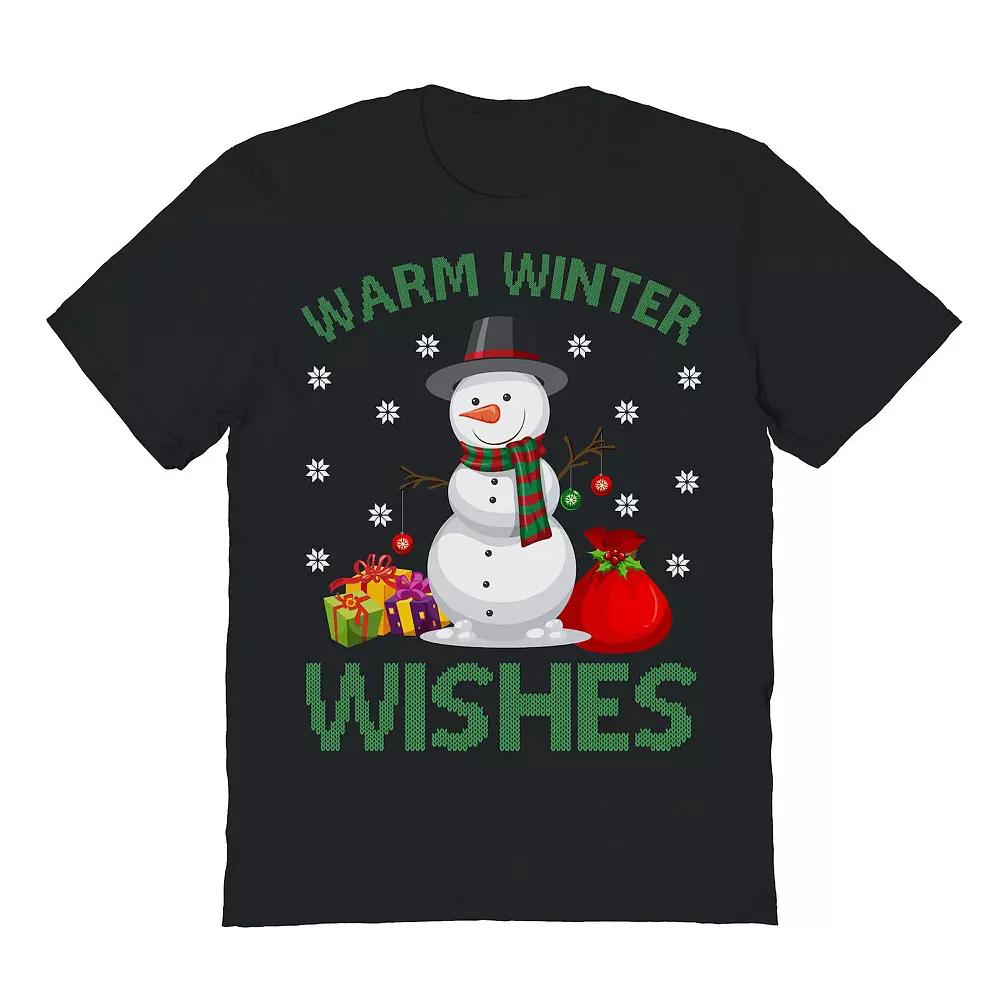 Men's Warm Winter Wishes Christmas Graphic Tee, Adult Unisex,  Product Image