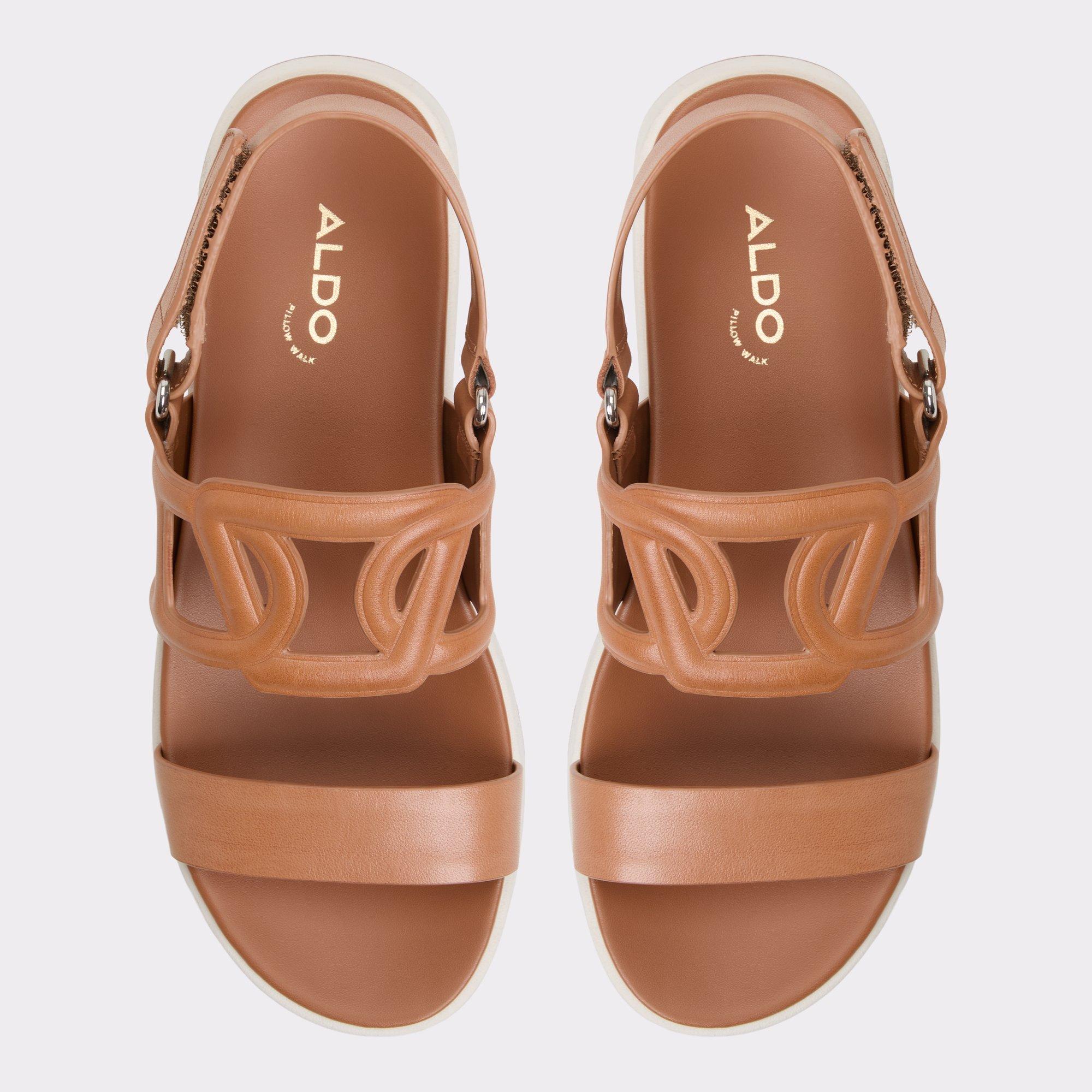 Onuvia Medium Brown Women's Footbed sandals | ALDO US Product Image