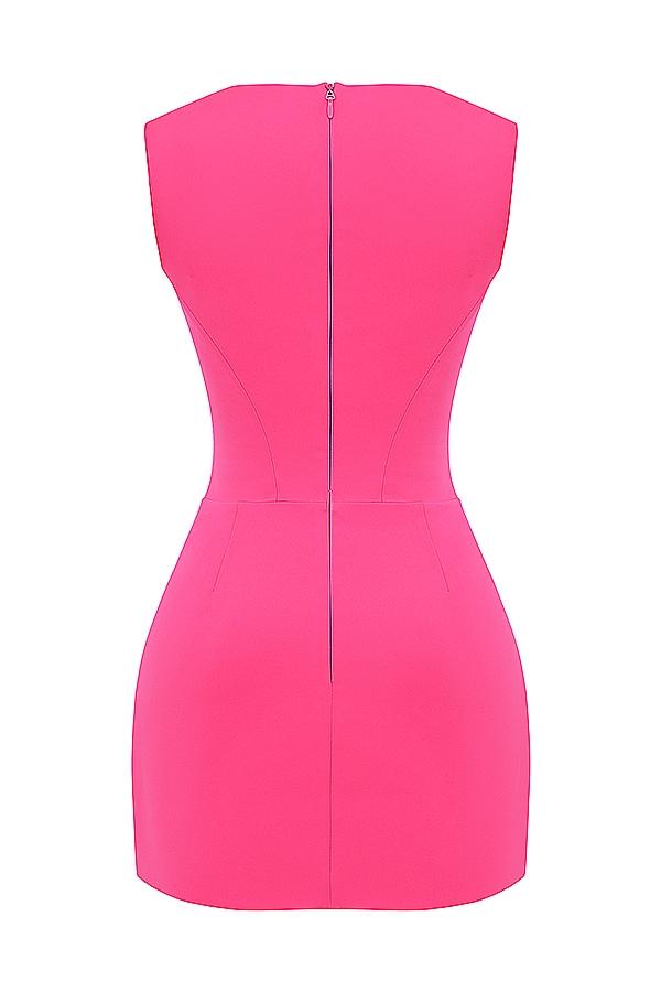 Enya  fuchsia corset mini dress Product Image