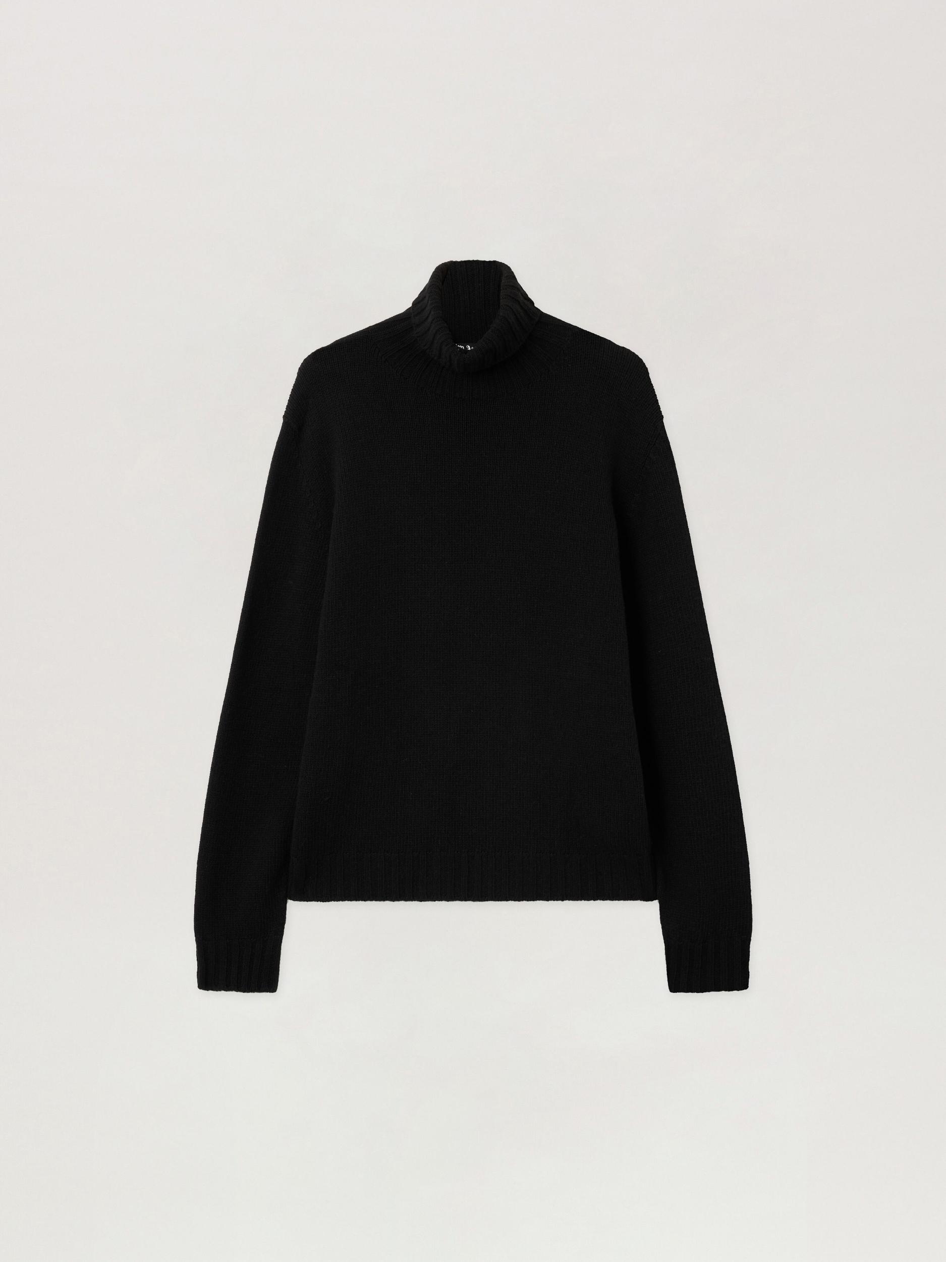 Curved Logo Tneck Sweater Product Image