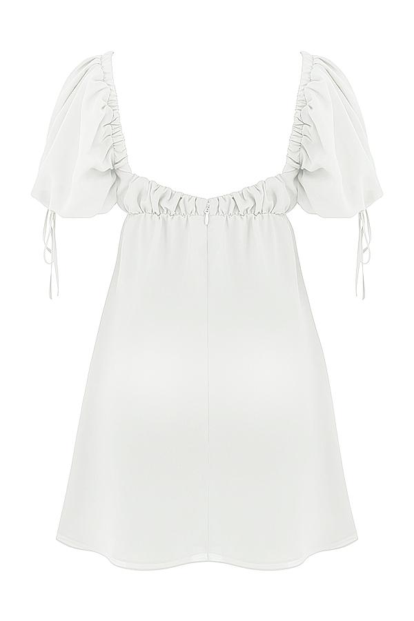 Princess  ivory georgette mini dress - sale Product Image