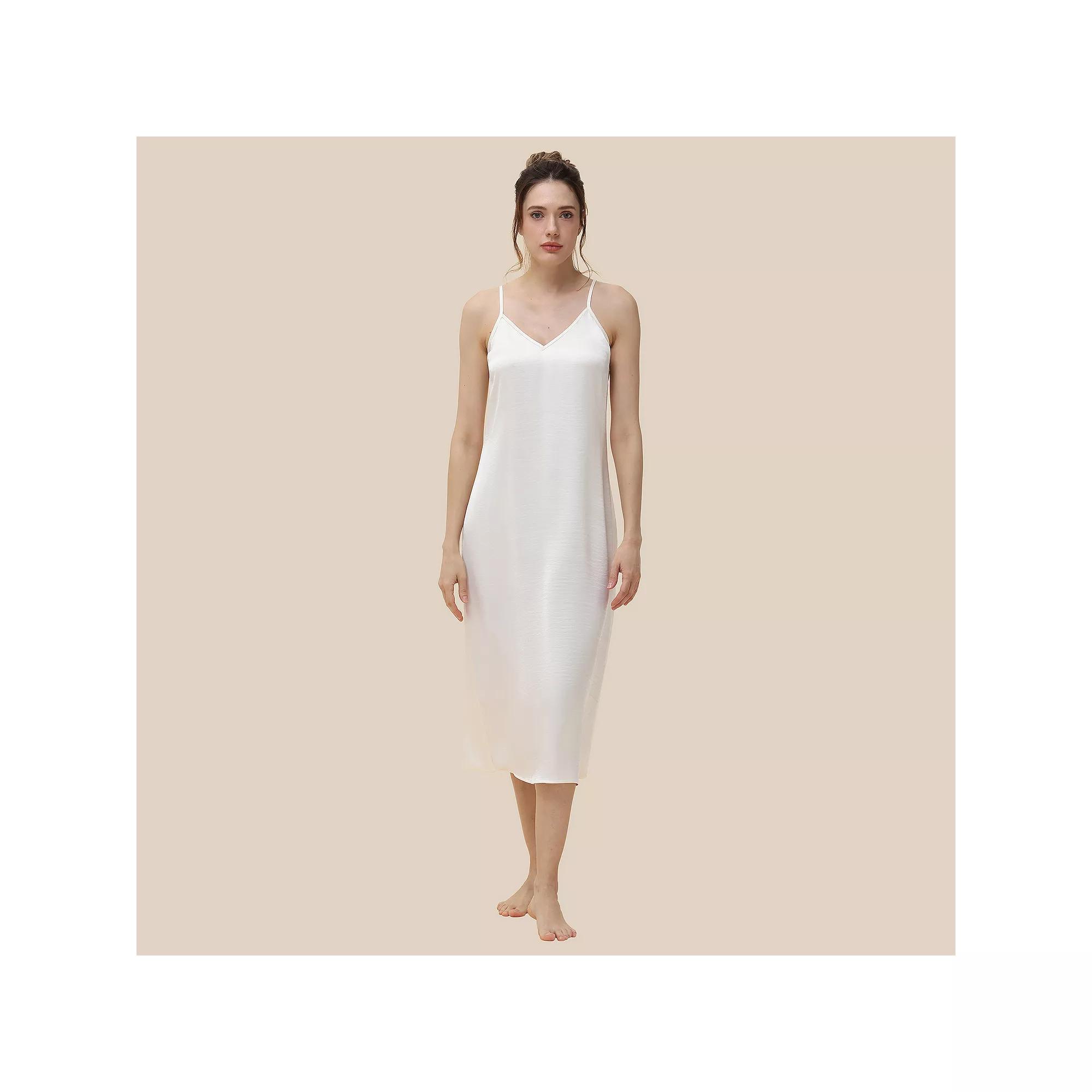 Women's Adyson Parker Satin Chemise, Girl's, Size: Small, Gardenia Product Image