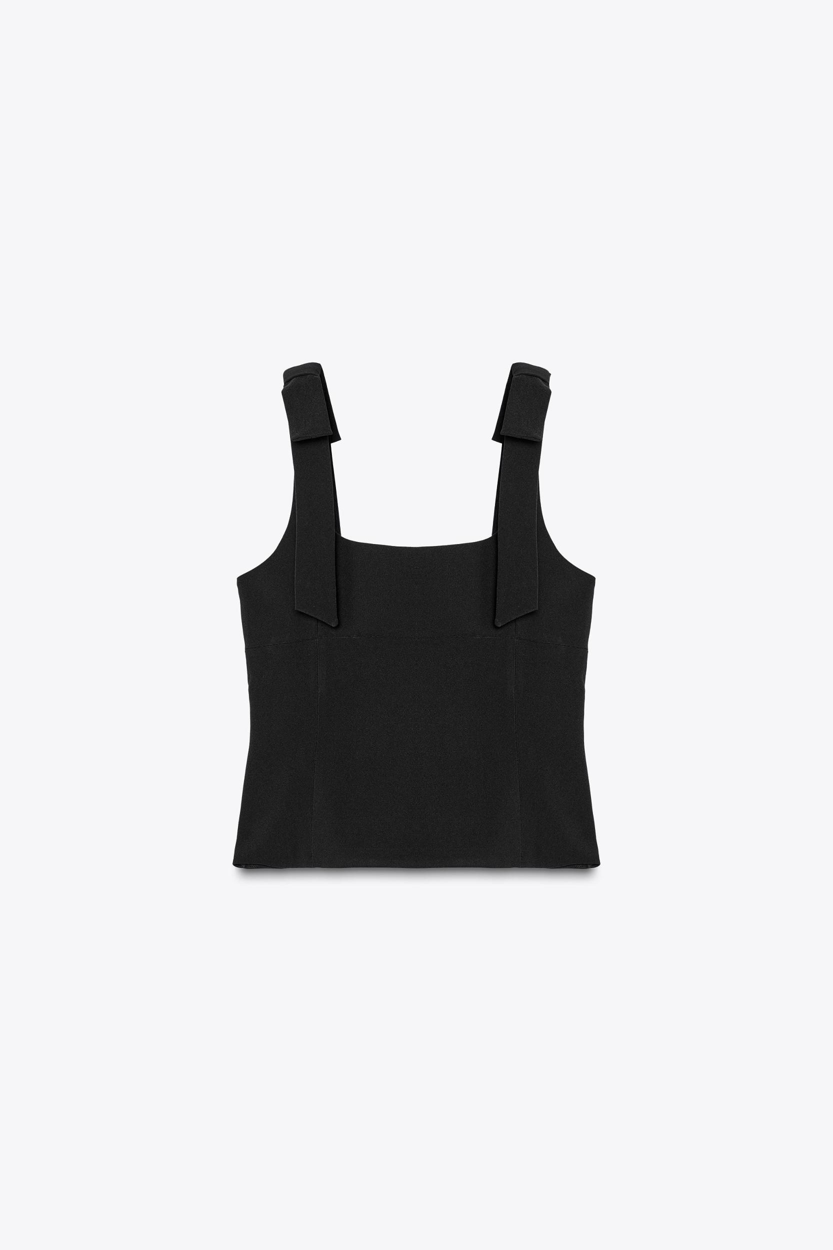 BOW DETAIL STRETCH TOP Product Image