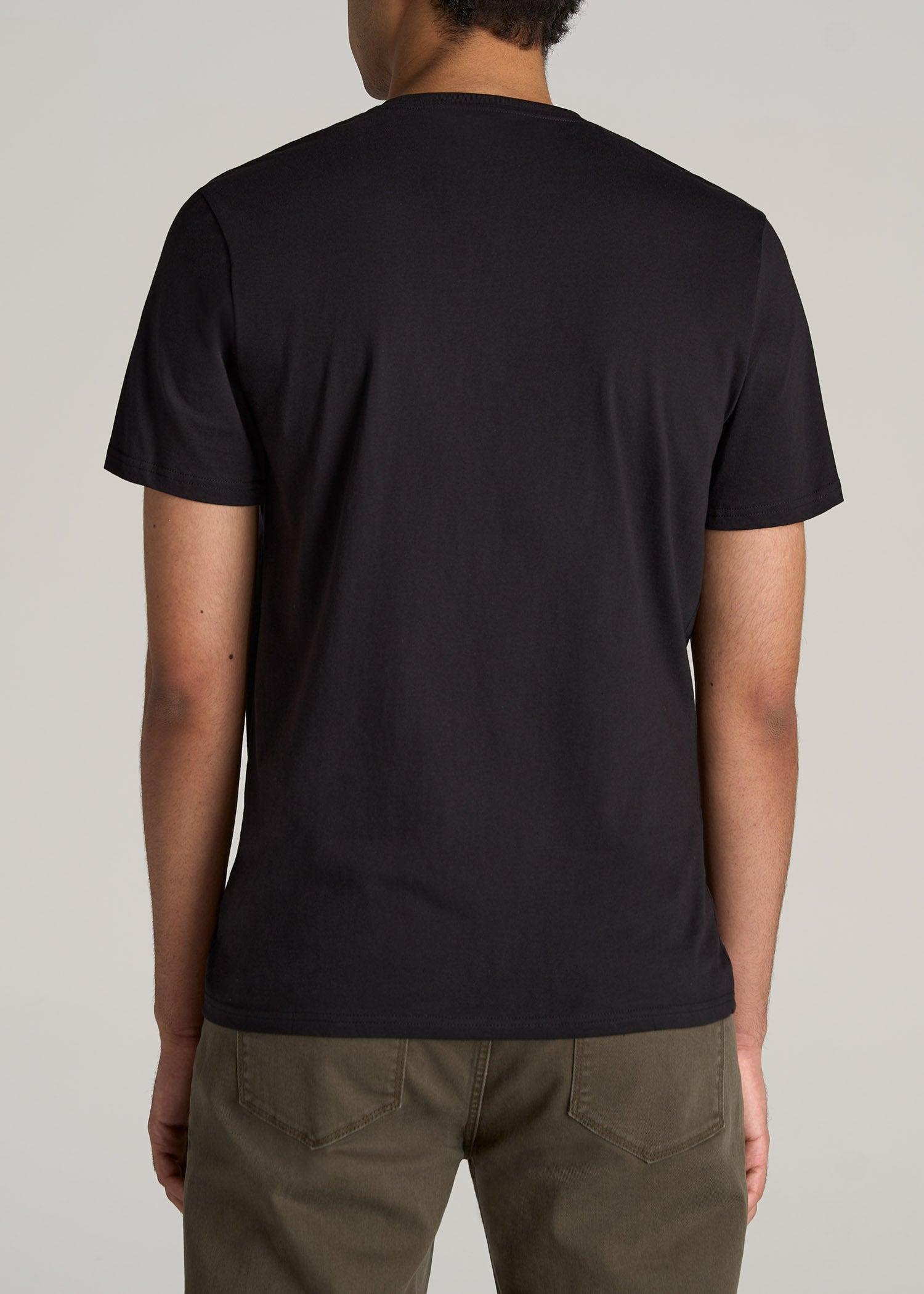 The Everyday Regular Fit Crewneck T-Shirt for Tall Men in Black Male Product Image
