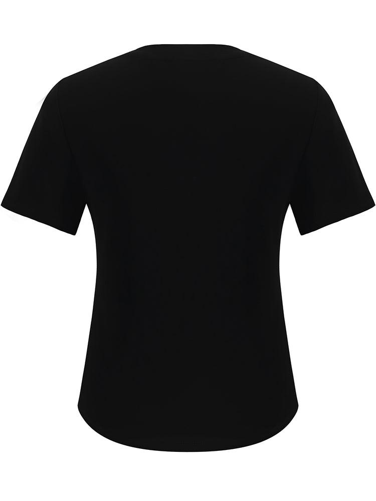 Slim Women T-shirt With Detachable Chain Product Image