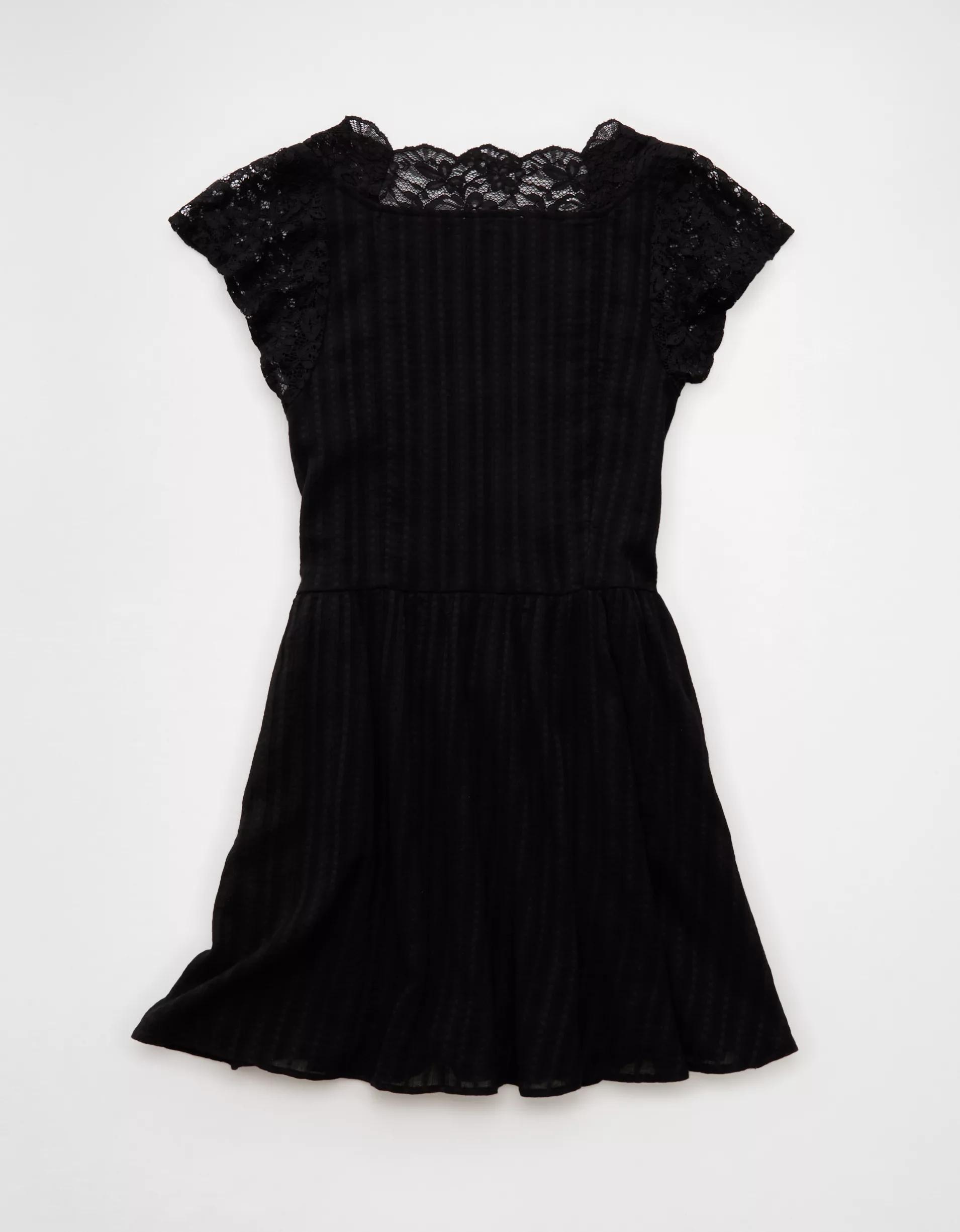 AE Short Sleeve V-Neck Mini Dress Product Image