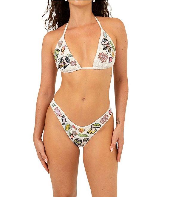 OCEANUS Sea Beaded Hipster Swim Bottom Product Image