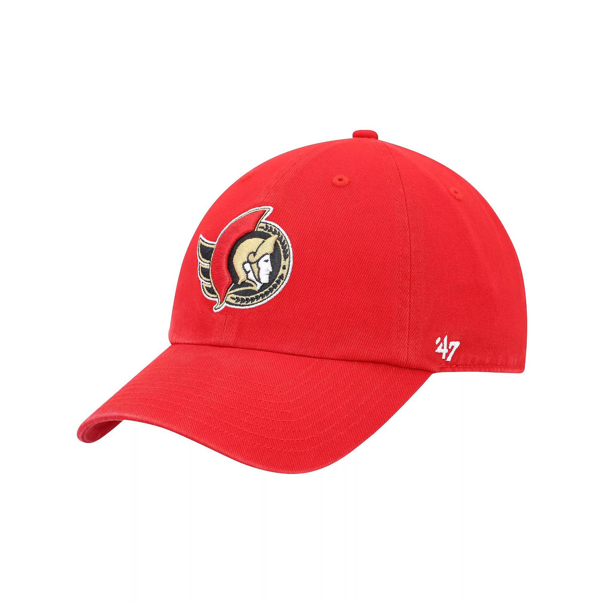 Men's '47 Red Ottawa Senators Team Clean Up Adjustable Hat, Sen Red Product Image