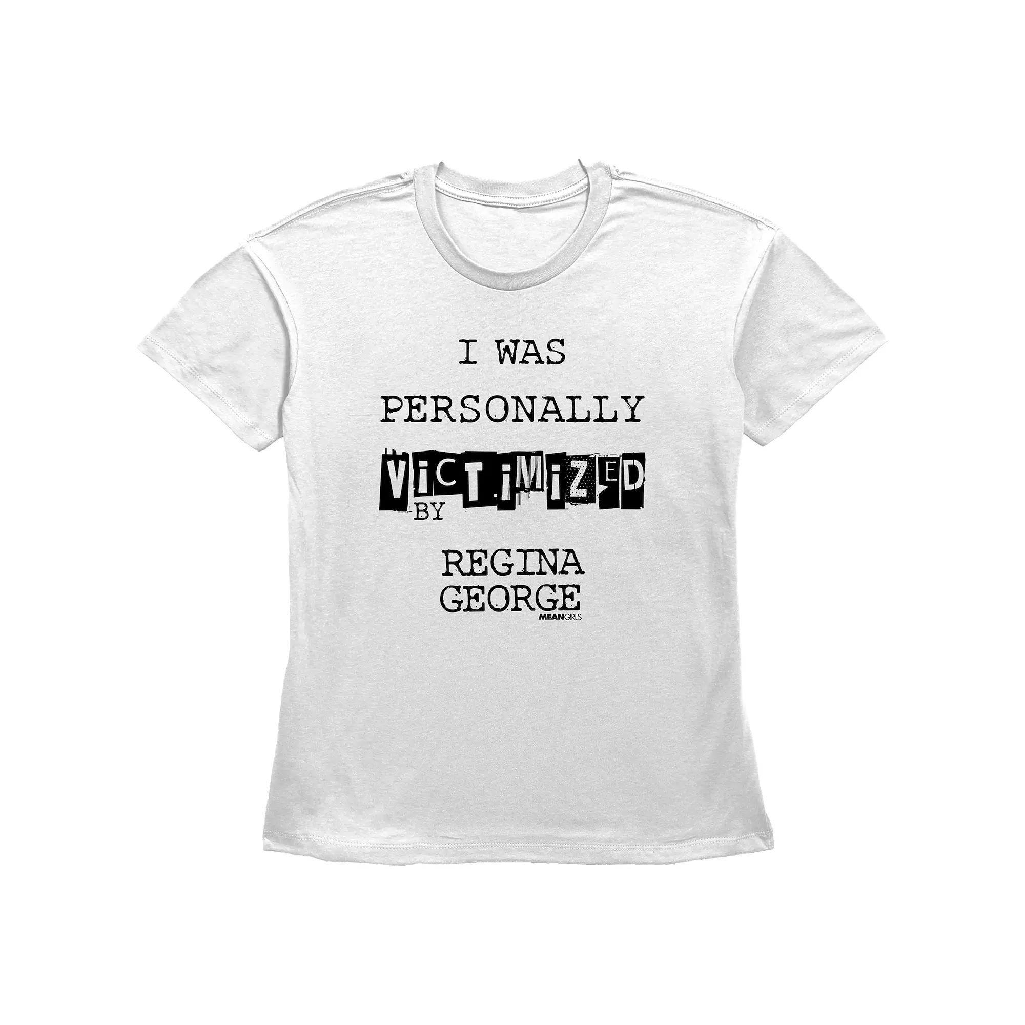 Women's Mean Girls Victimized By Regina George Basic Fit Graphic Tee, Girl's,  Product Image