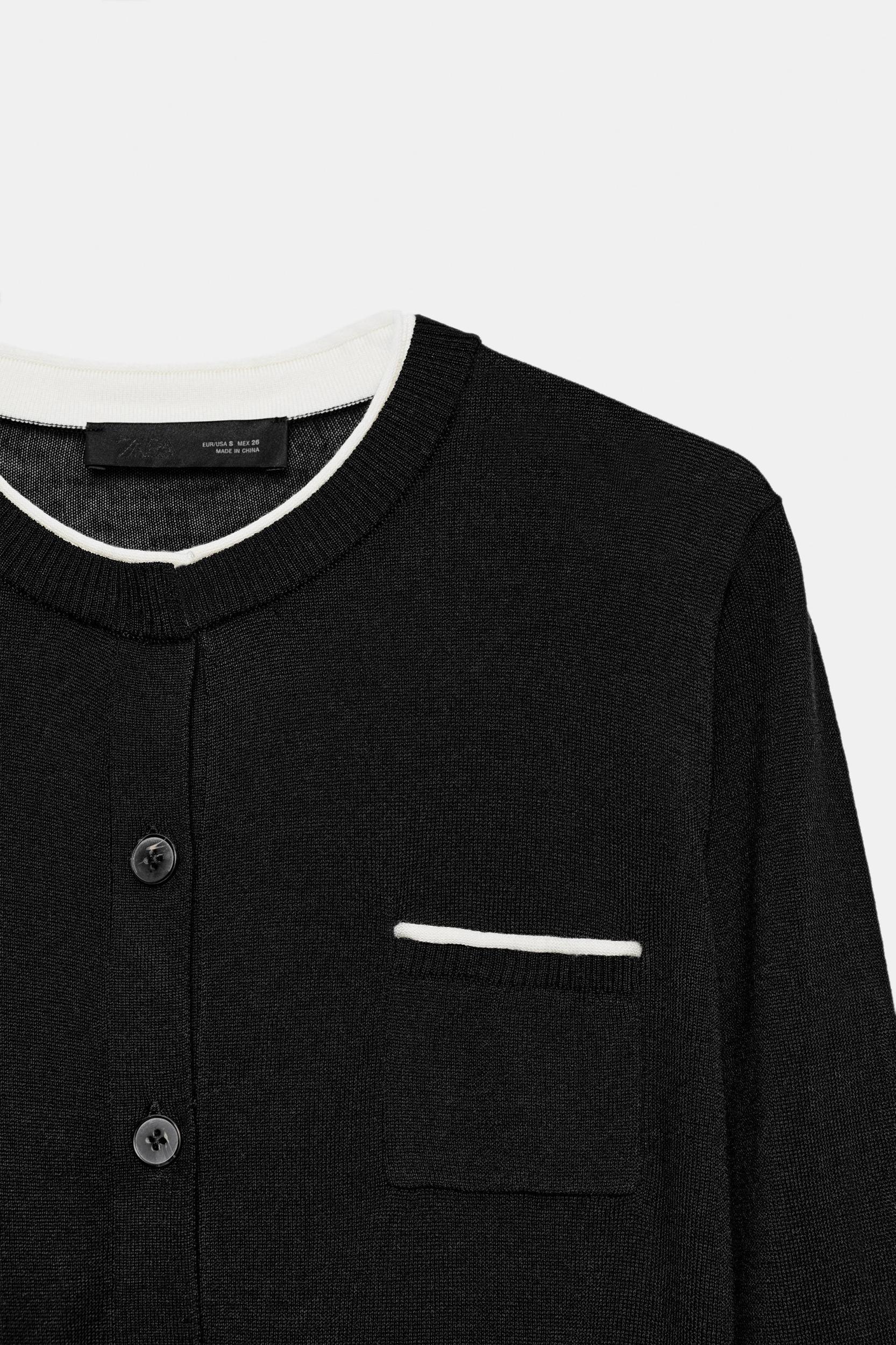 COMBINATION KNIT JACKET Product Image