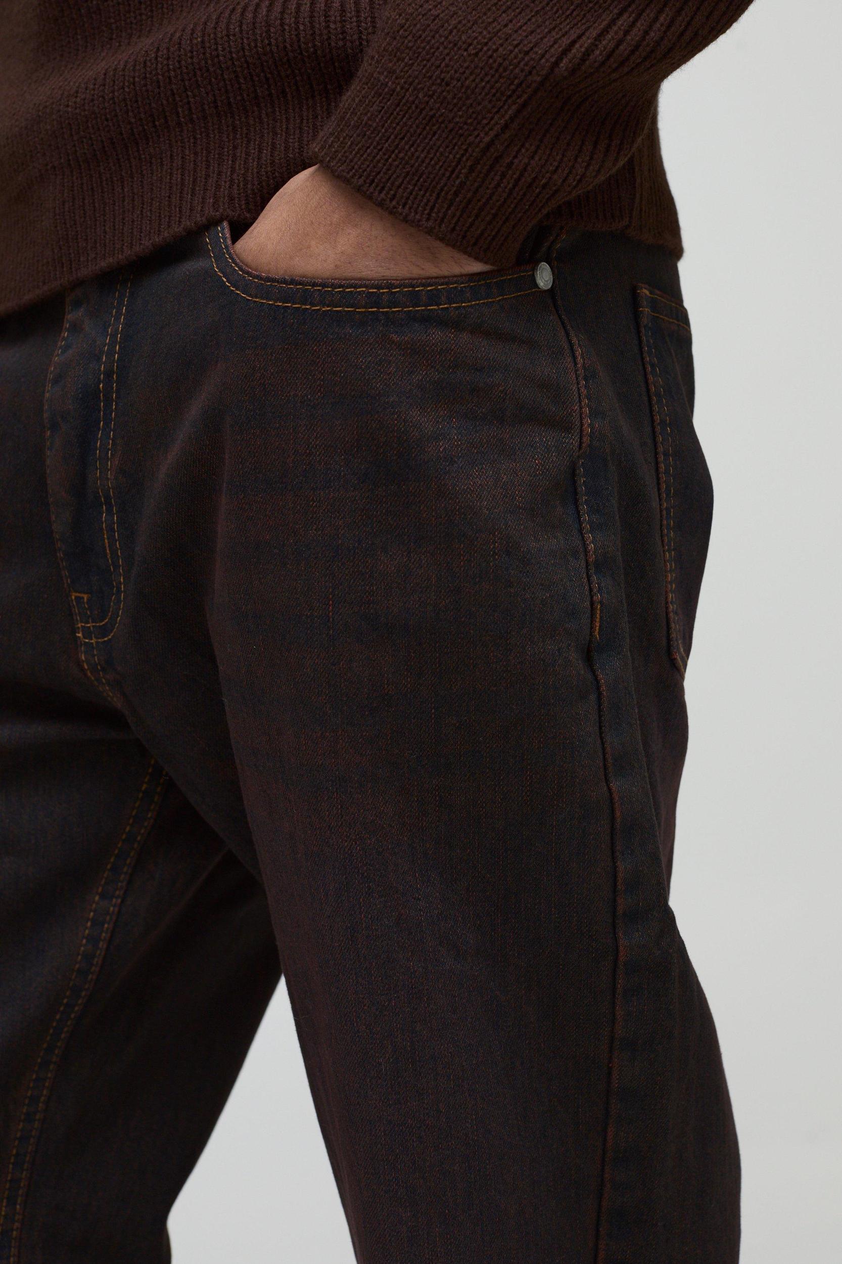 Straight Leg Antique Washed Jeans | boohooMAN USA Product Image