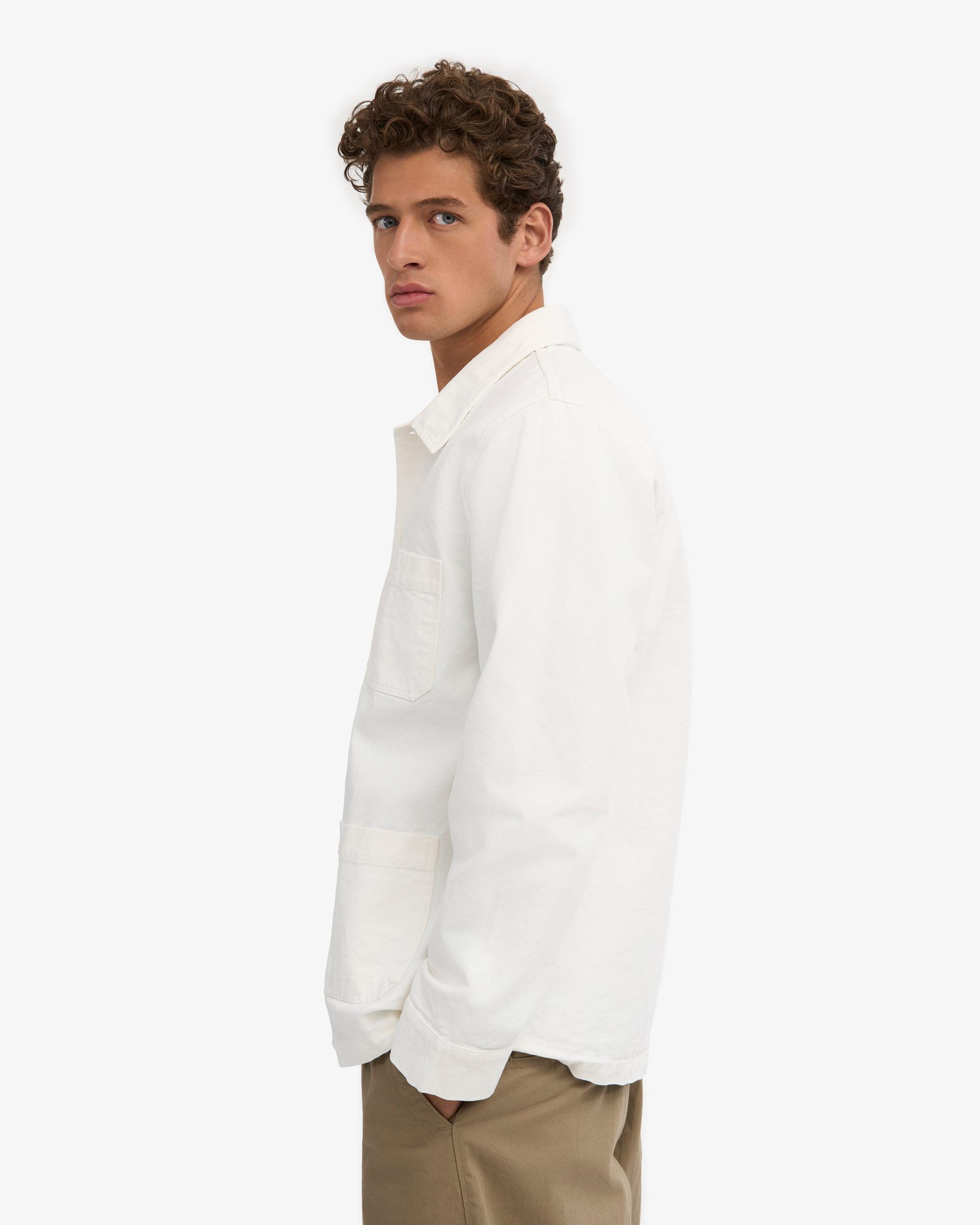 Organic Workwear Jacket - Optical White Product Image