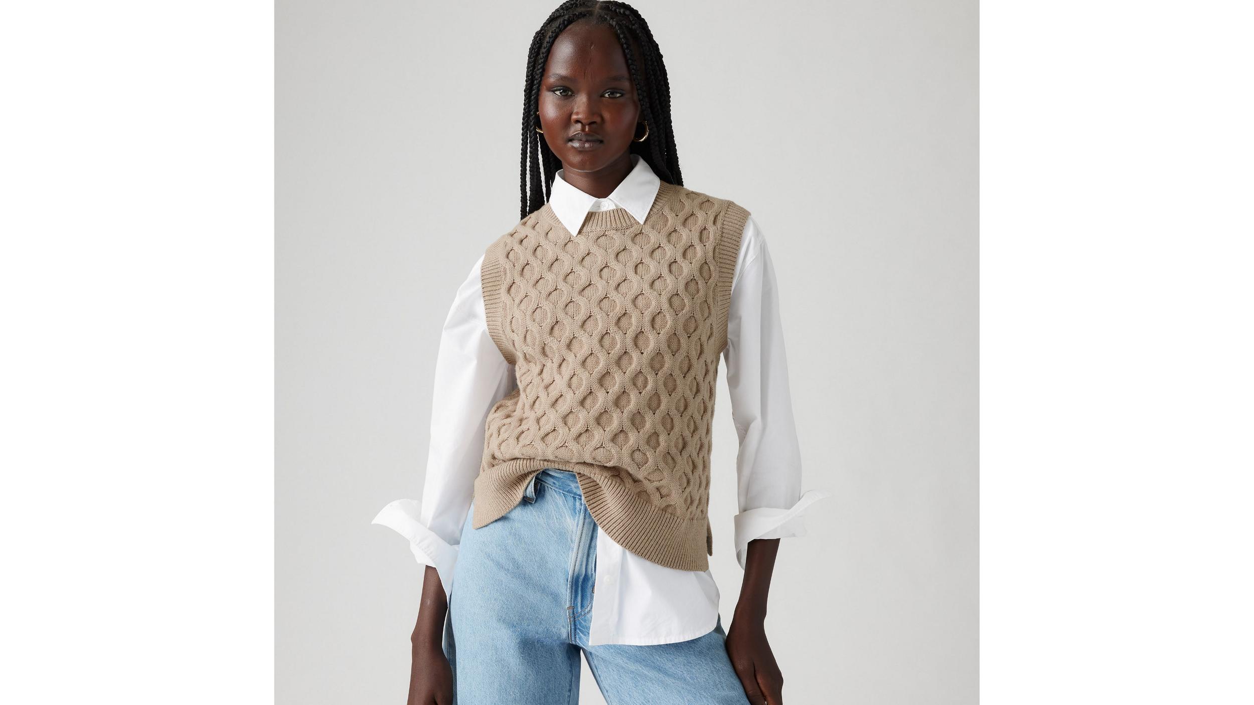Bluebell Cable Sweater Vest Product Image