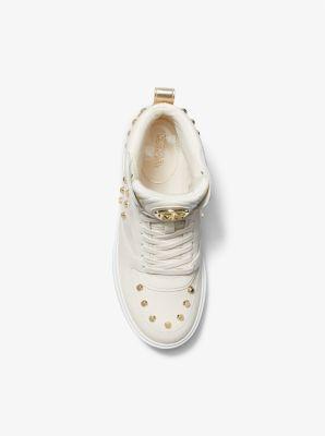 Emmett Studded Stripe Leather High-Top Sneaker Product Image