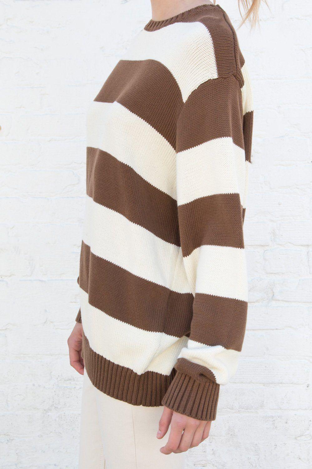 Brianna Cotton Thick Stripe Sweater Product Image