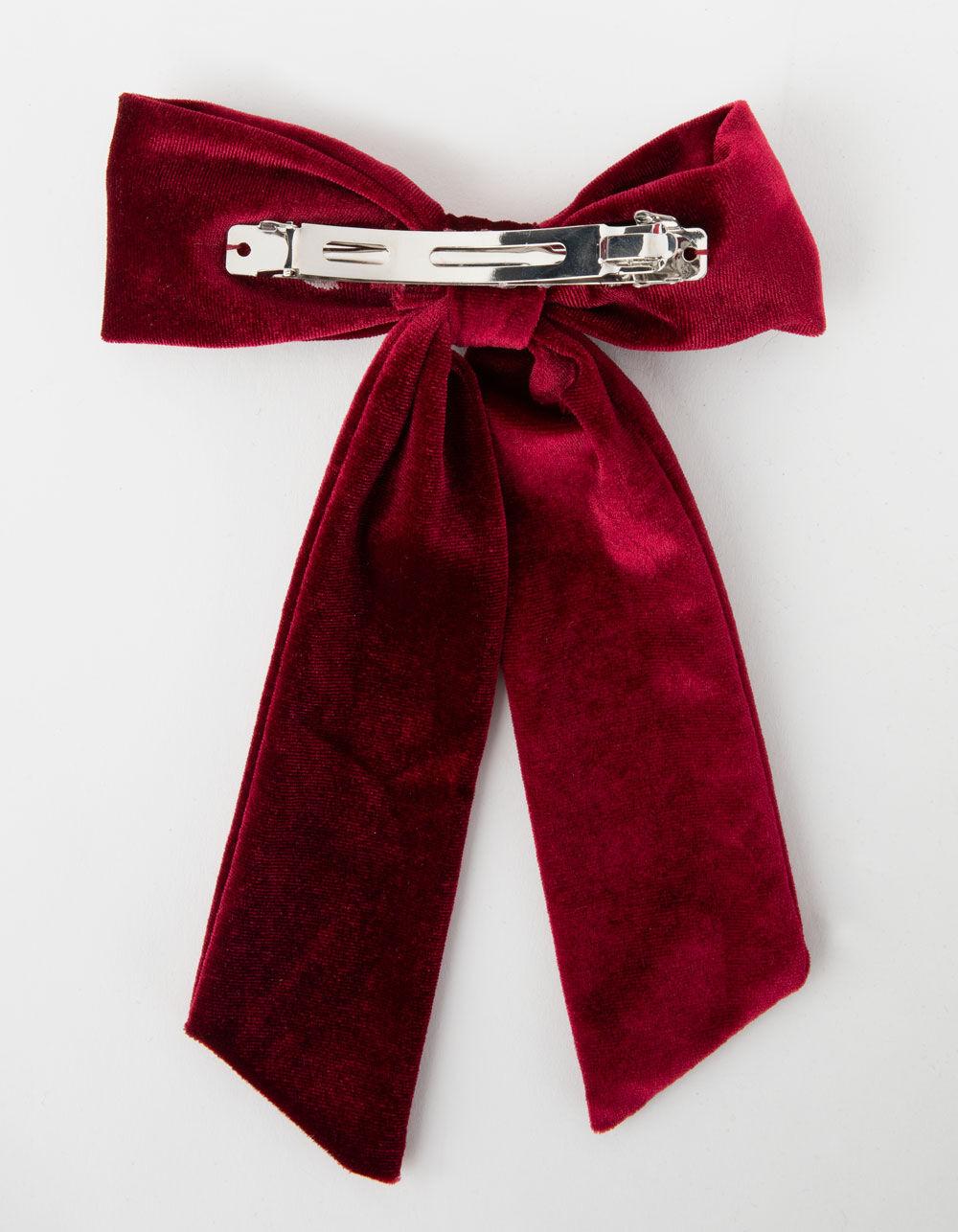 FULL TILT Velvet Bow - RED Product Image