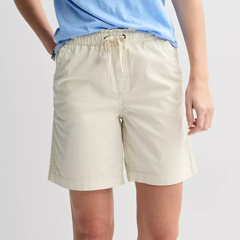 Women's Sonoma Goods For Life® Paperbag Waist Bermuda Shorts, Size: Medium, Lanie Beige Product Image