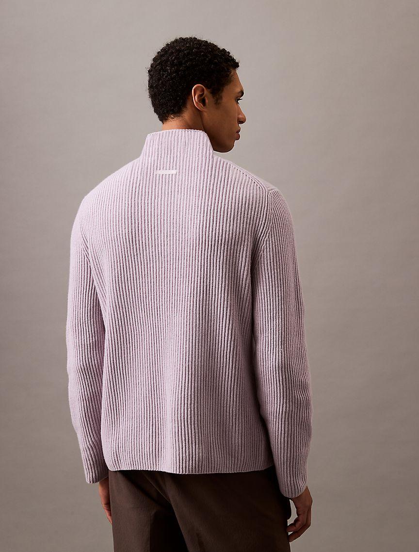 Wool Blend Mock Neck Sweater Product Image