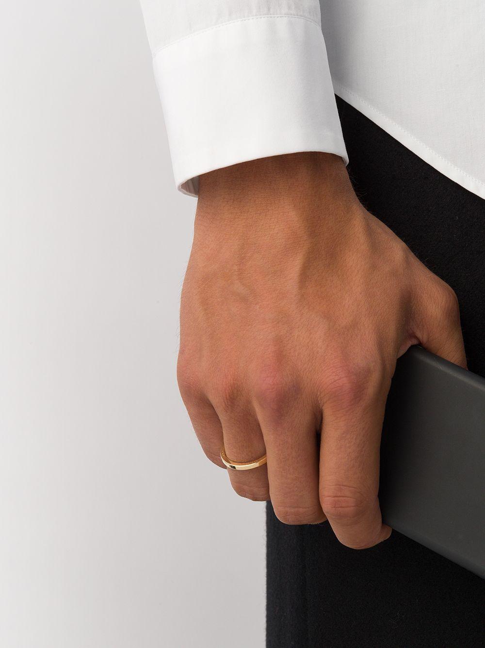 18kt yellow polished gold 5 Grams Ribbon ring Product Image