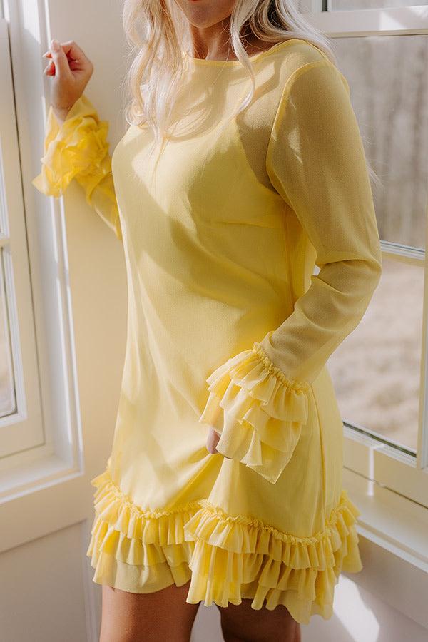 Sunny Views Chiffon Mini Dress Product Image