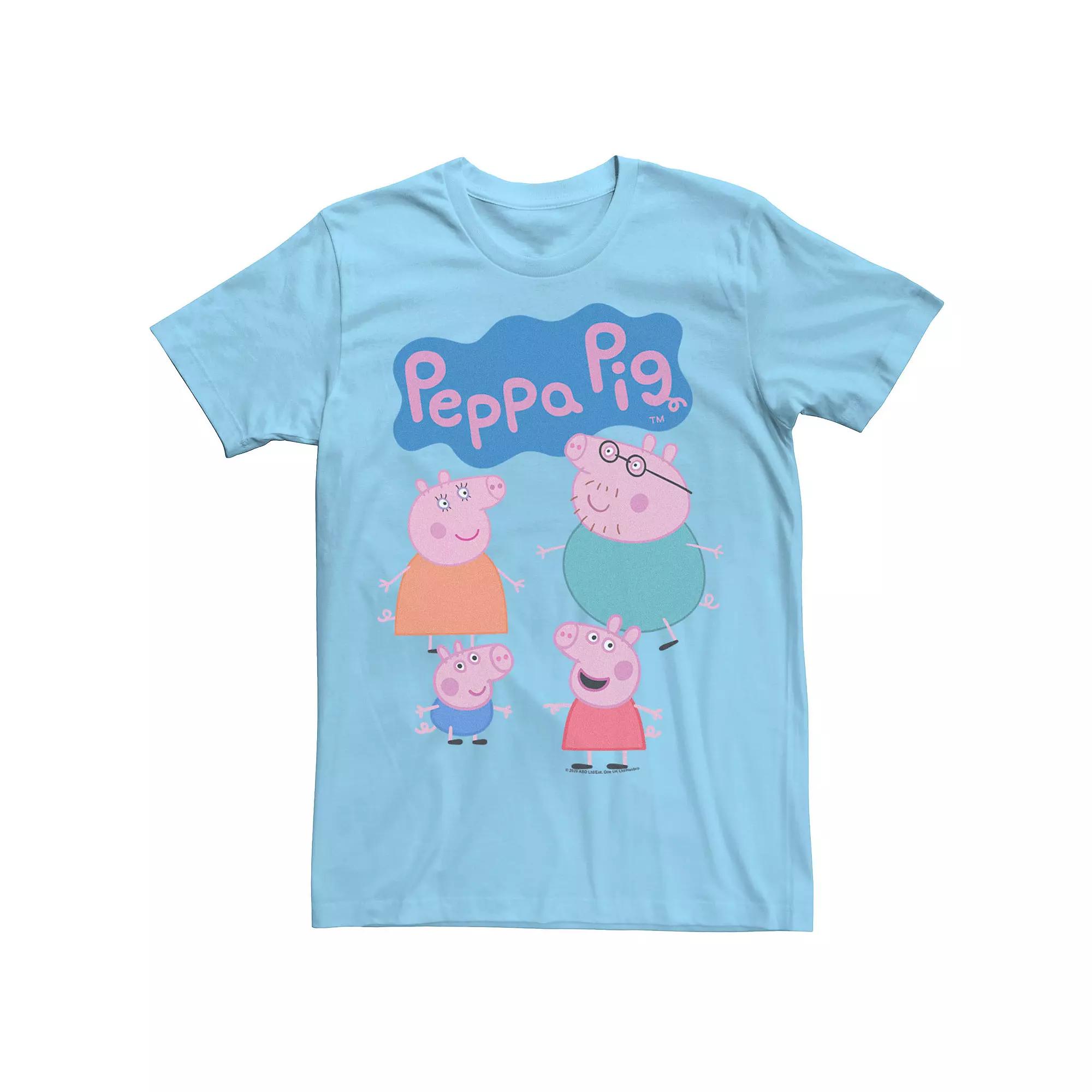 Men's Peppa Pig Family Logo Tee,  Product Image