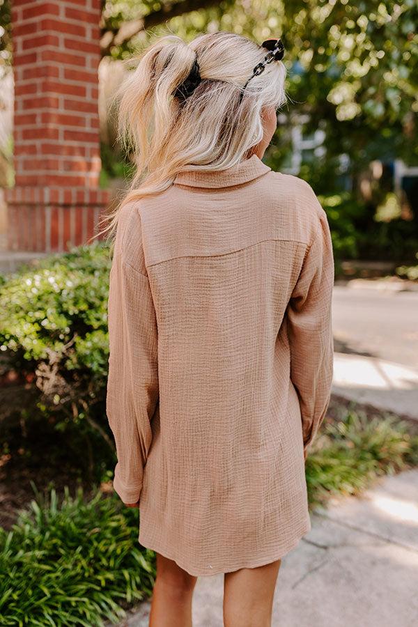 Breezy Chic Romper in Iced Mocha Product Image