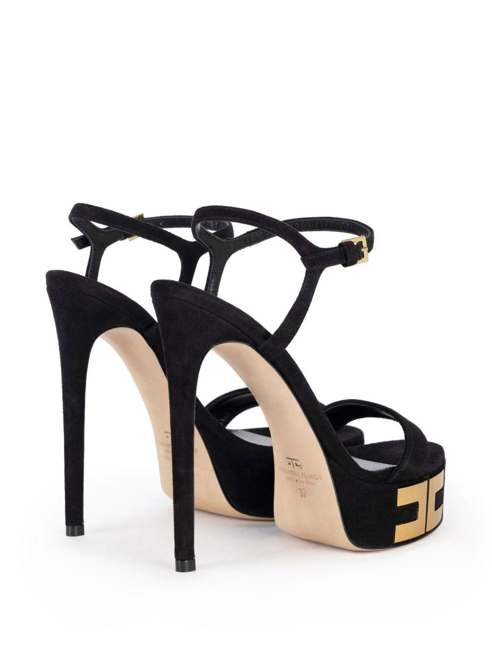 135mm logo-appliqué suede sandals  Product Image