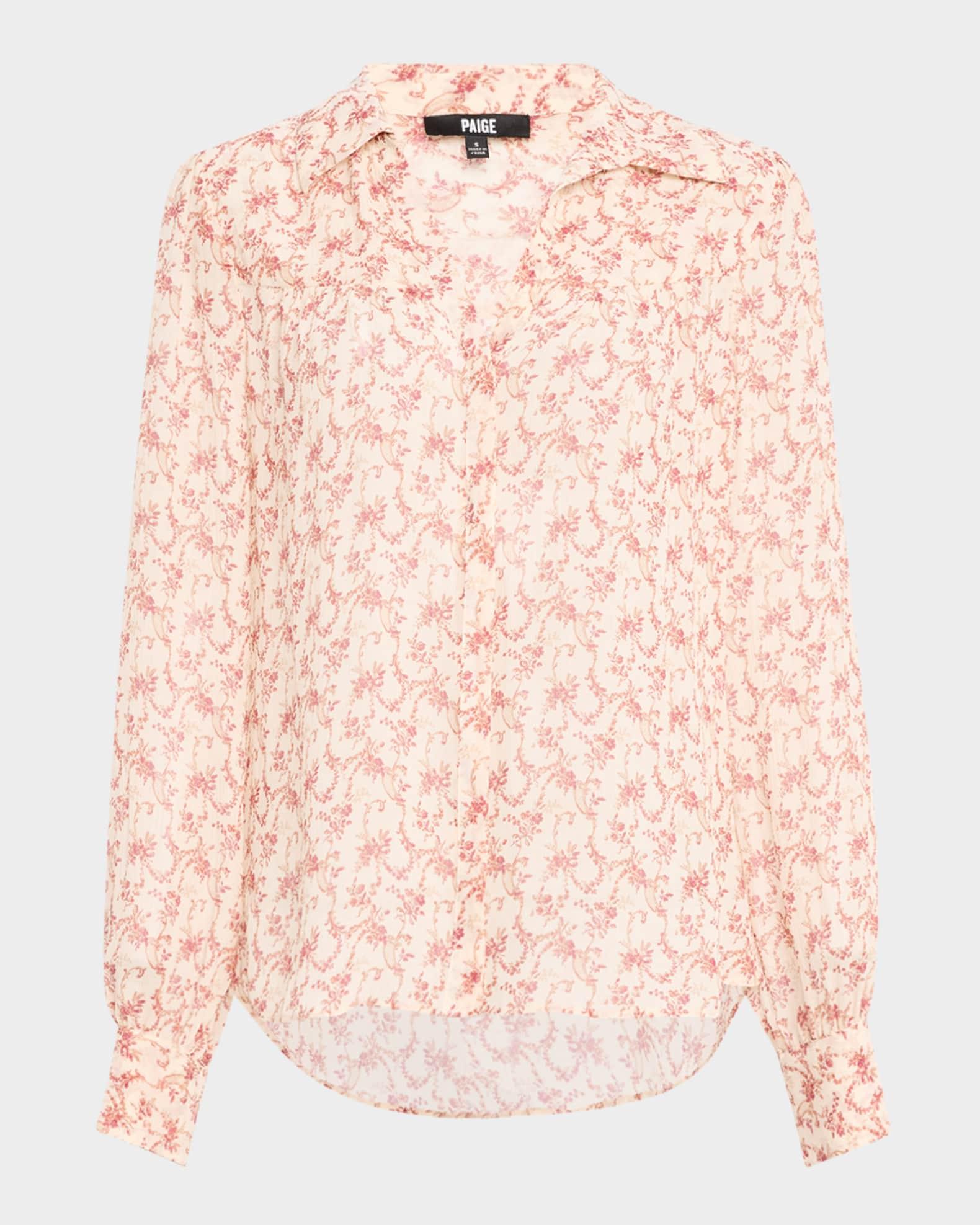 Gardener Floral Button Down Blouse Product Image