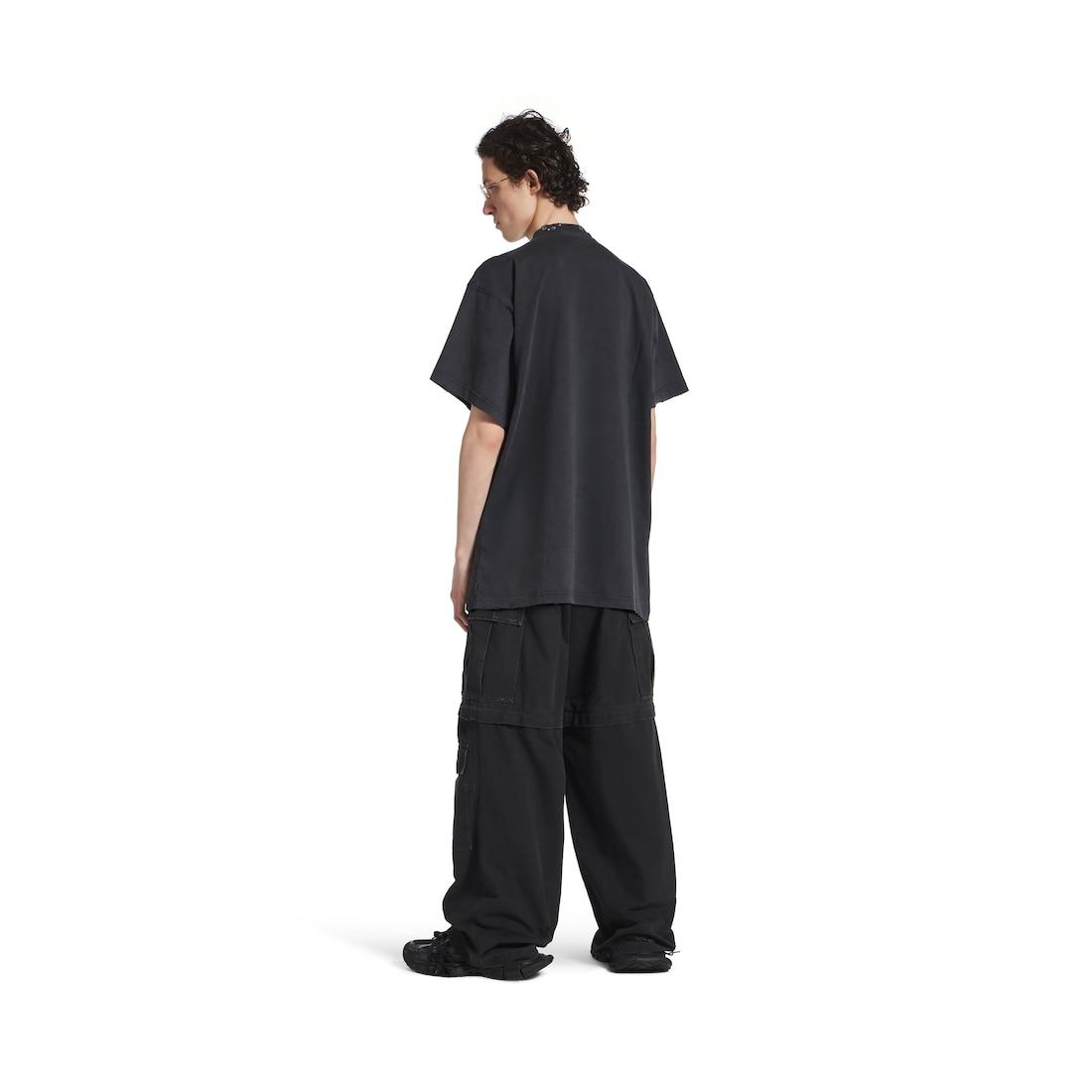 Pierced T-shirt Oversized in Black Product Image