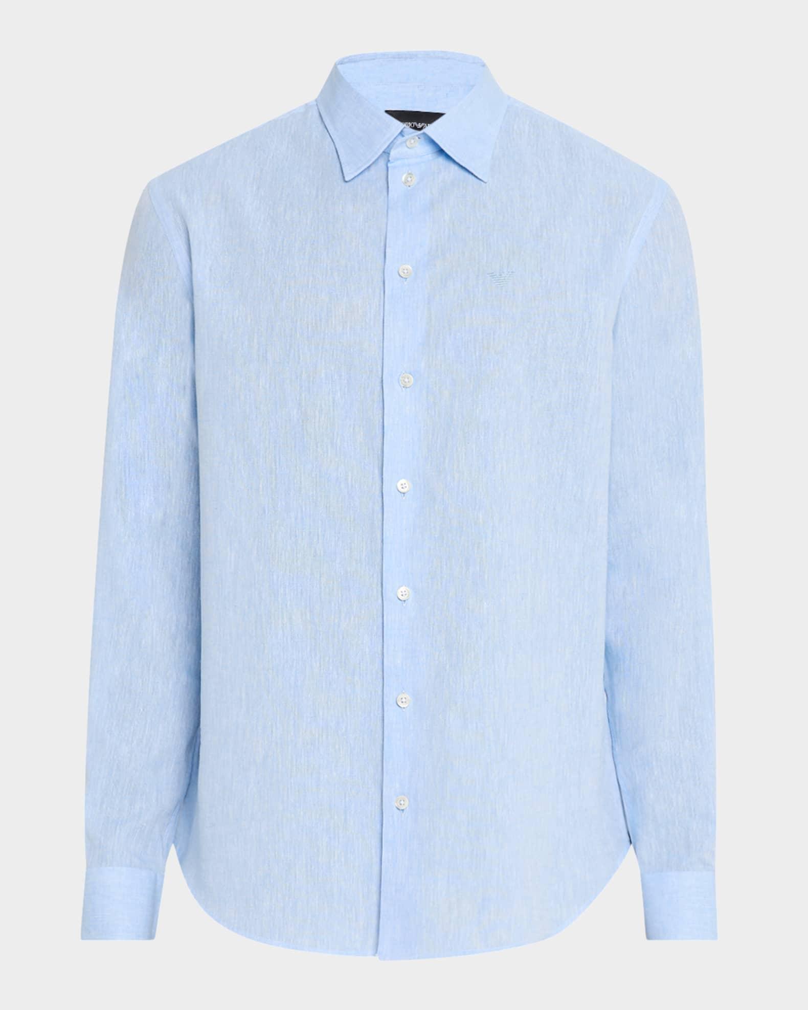 Men's Linen and Cotton Sport Shirt Product Image