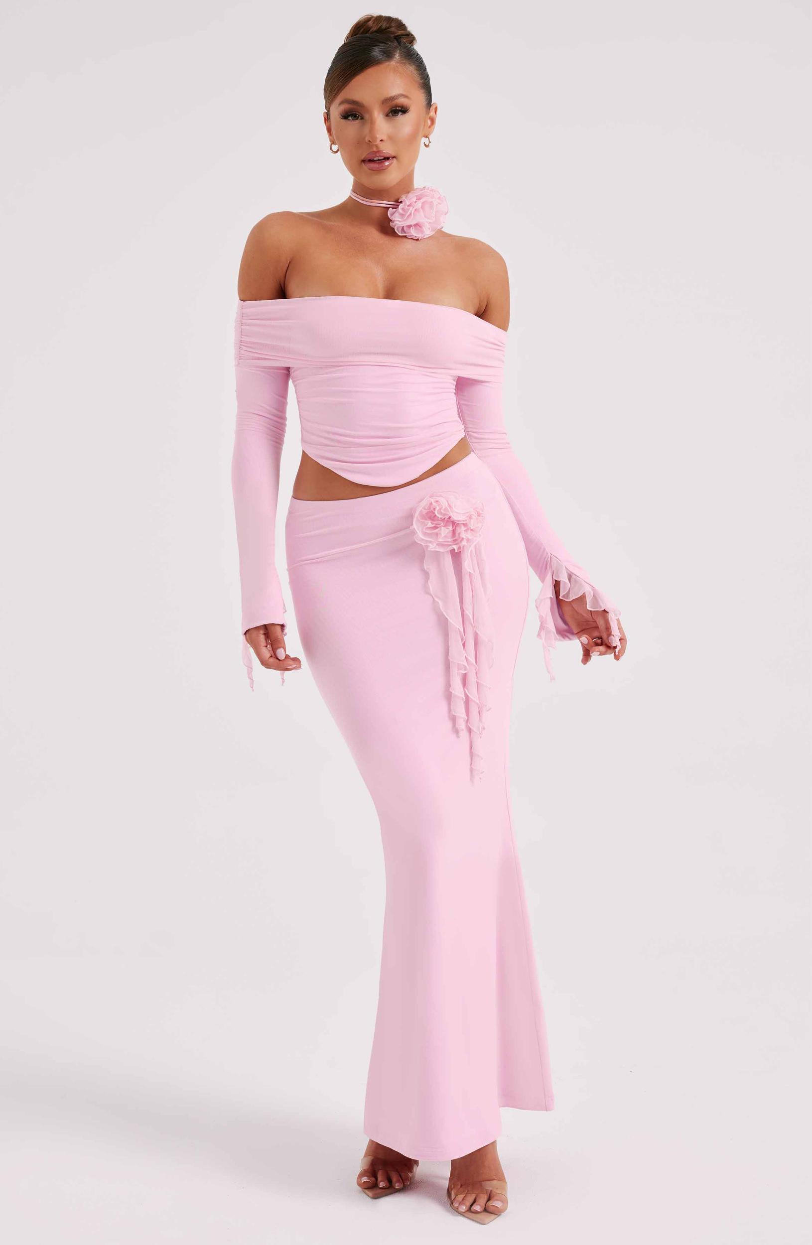Deema Maxi Skirt - Pink Product Image