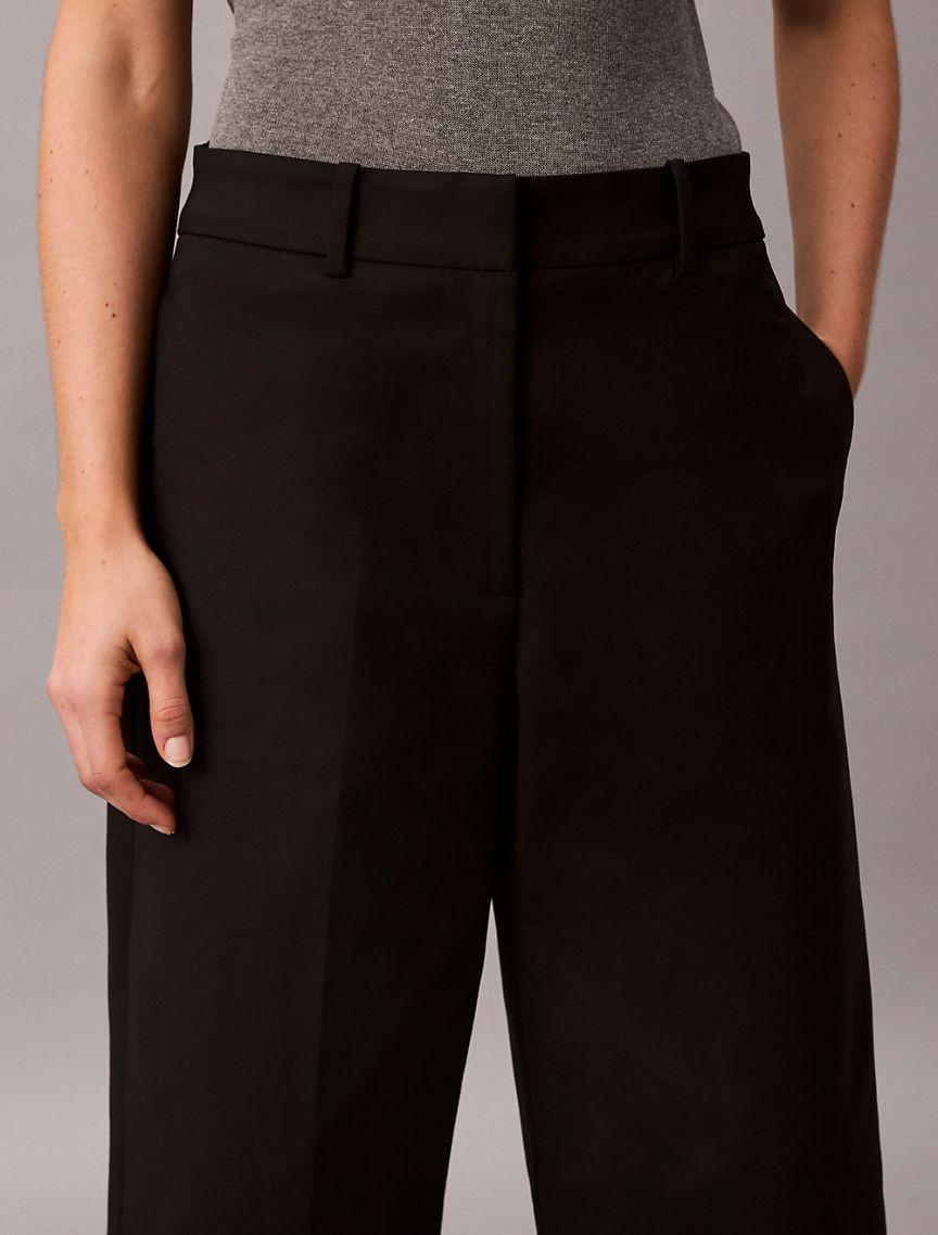 Wide Leg Cropped Chino Pant Product Image