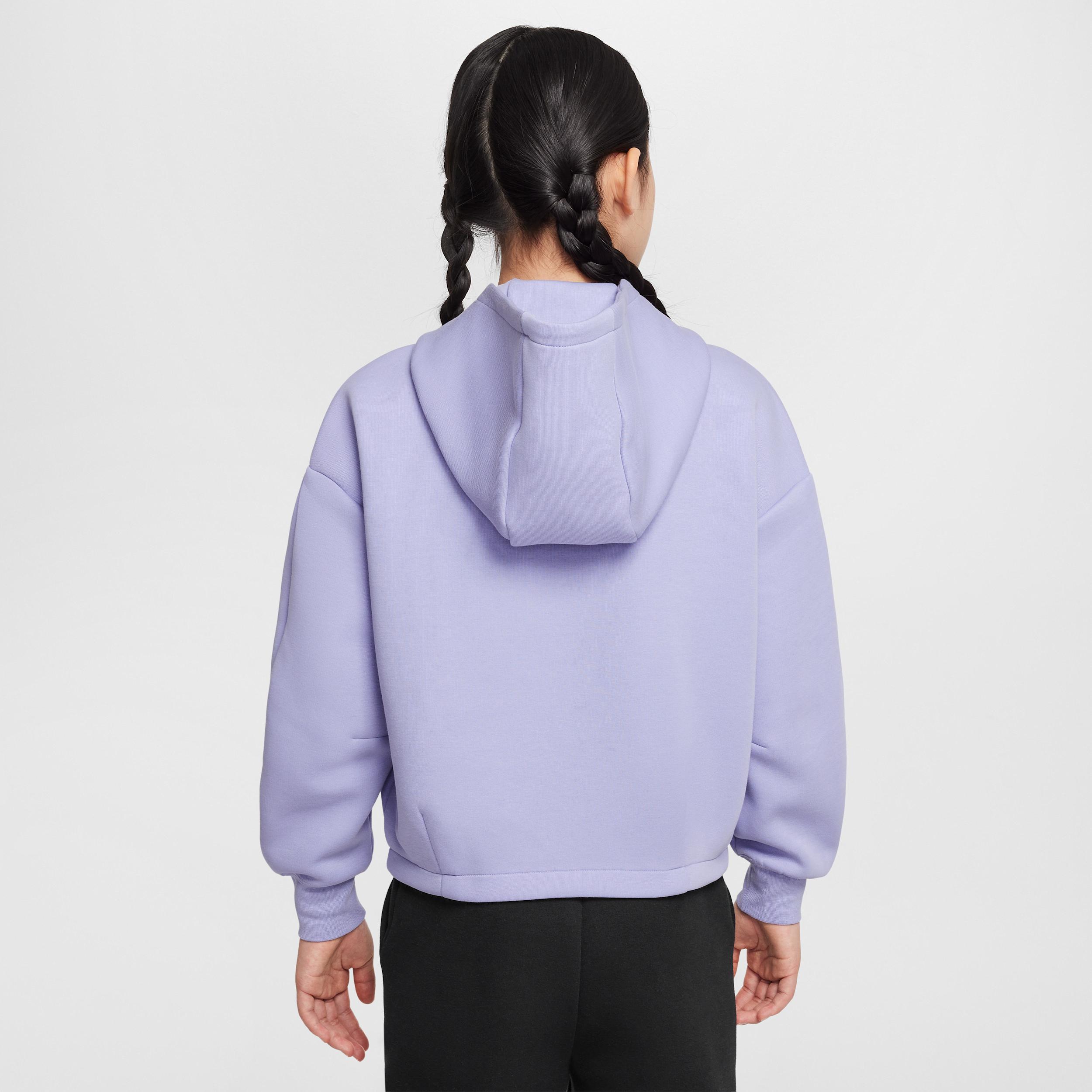 Unisex Nike Sportswear Tech Fleece Girls Oversized Hoodie | HF8188-533 Product Image